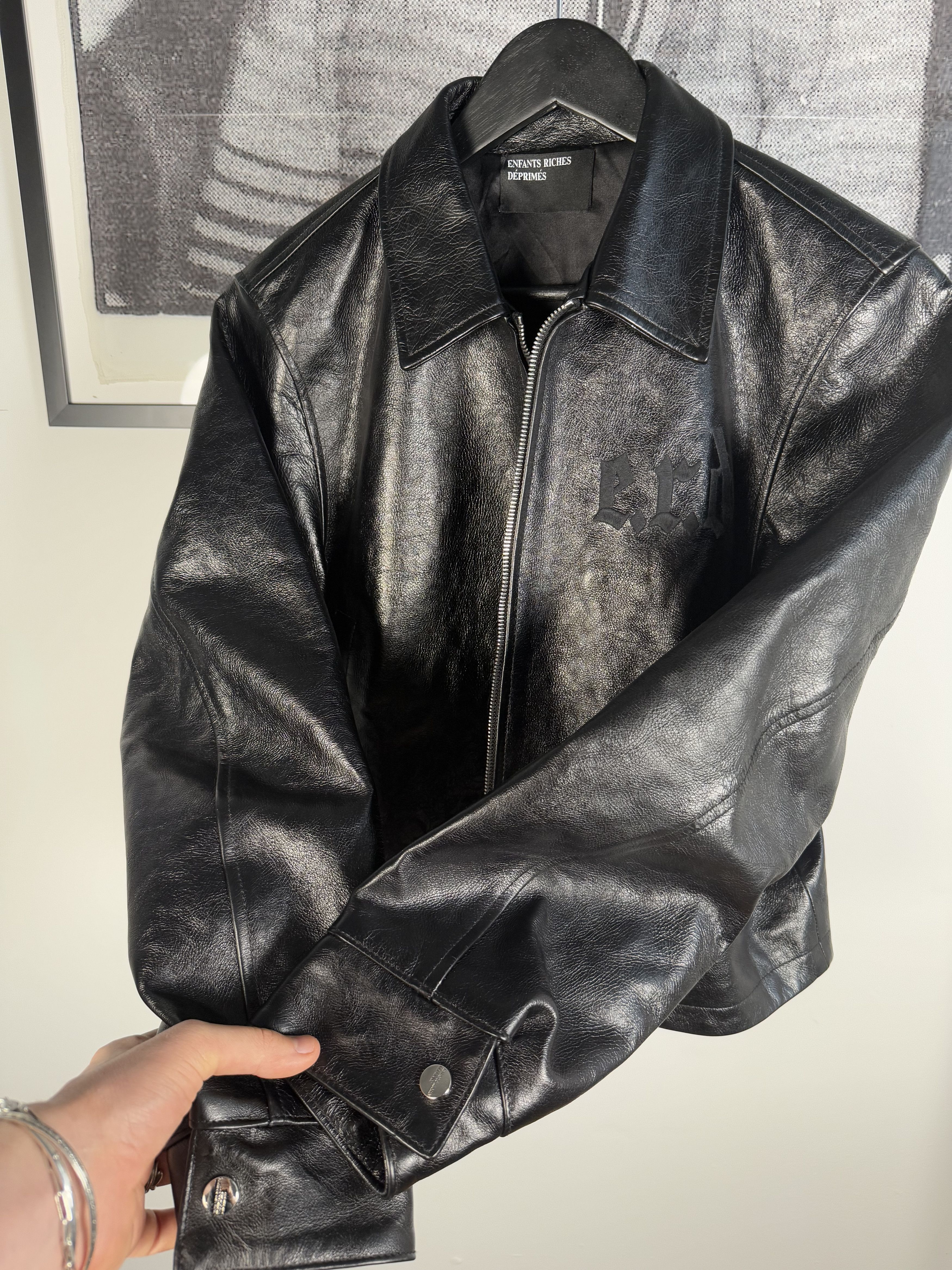 Enfants Riches Deprimes 🥀ERD GRAIL🥀 ROSES EN CUIR EDITION NOIRE SILK LINED JACKET Size US L / EU 52-54 / 3 - 2 Thumbnail