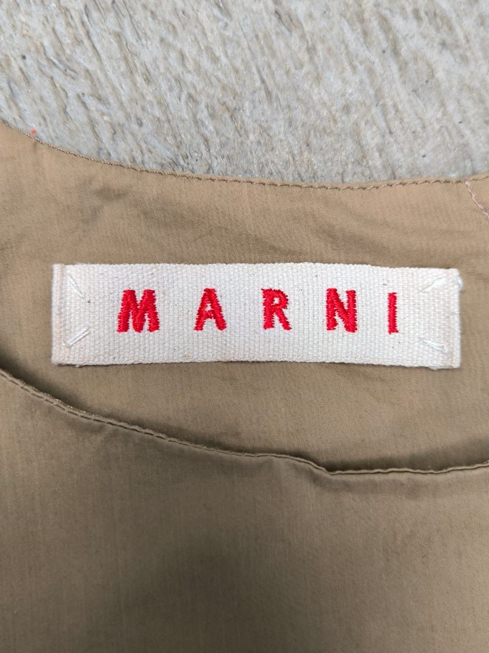 Marni Mini Dress Marni Khaki Size S / US 4 / IT 40 - 8 Thumbnail