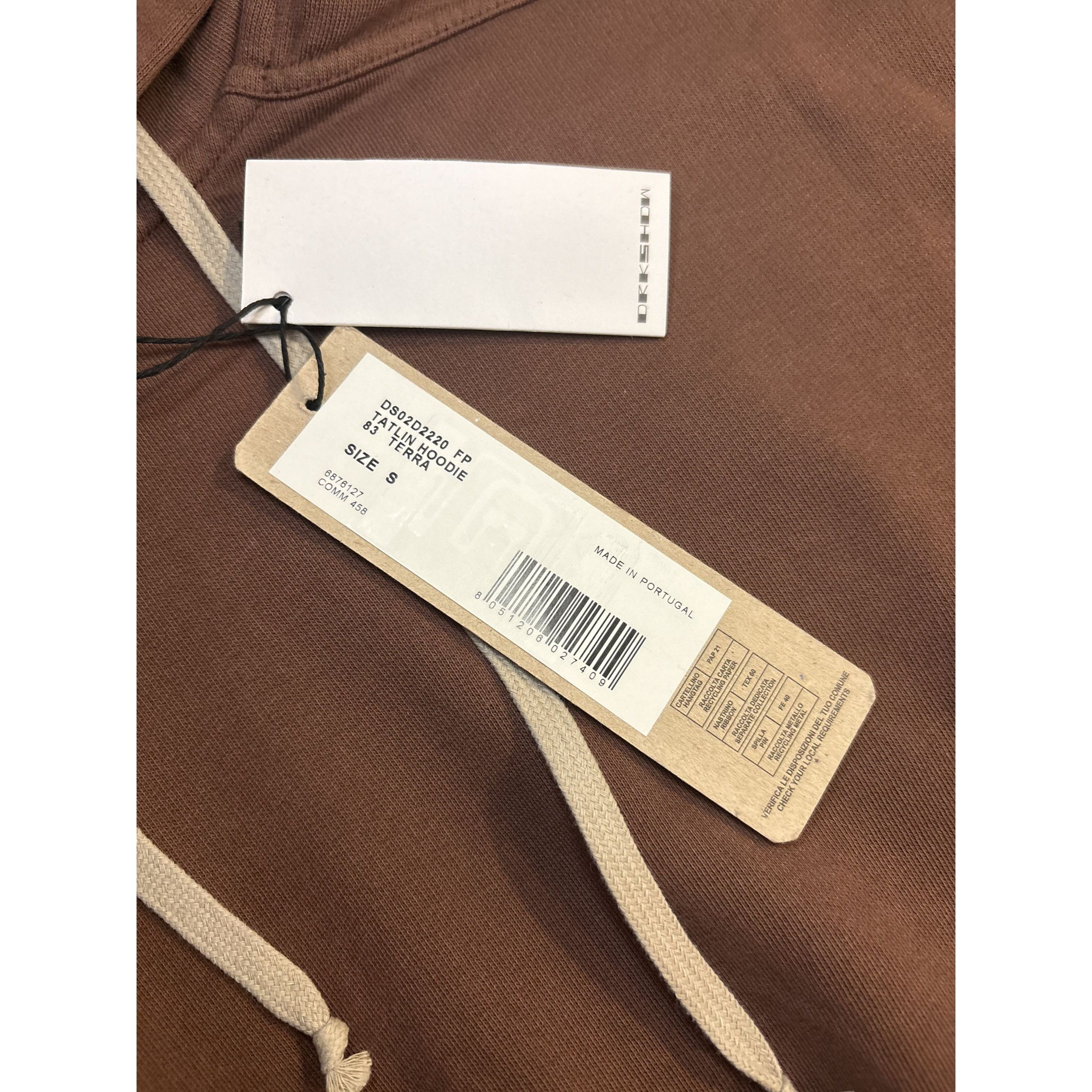 Rick Owens Drkshdw ♚ Rick Owens DRKSDHW Cropped Hoodie ♚ Size S / US 4 / IT 40 - 4 Thumbnail