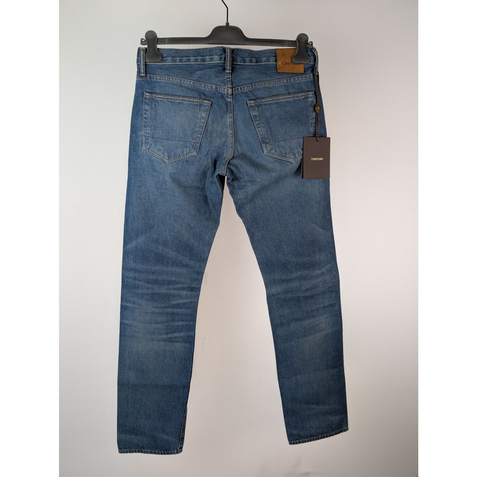 Tom Ford o1rshd1 Straight Fit Denim Jeans in Navy Blue Size US 38 / EU 54 - 16 Thumbnail