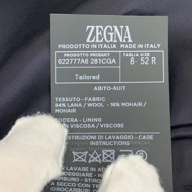 Ermenegildo Zegna Zegna Black Wool Collar Button Coat. Size US L / EU 52-54 / 3 - 7 Thumbnail