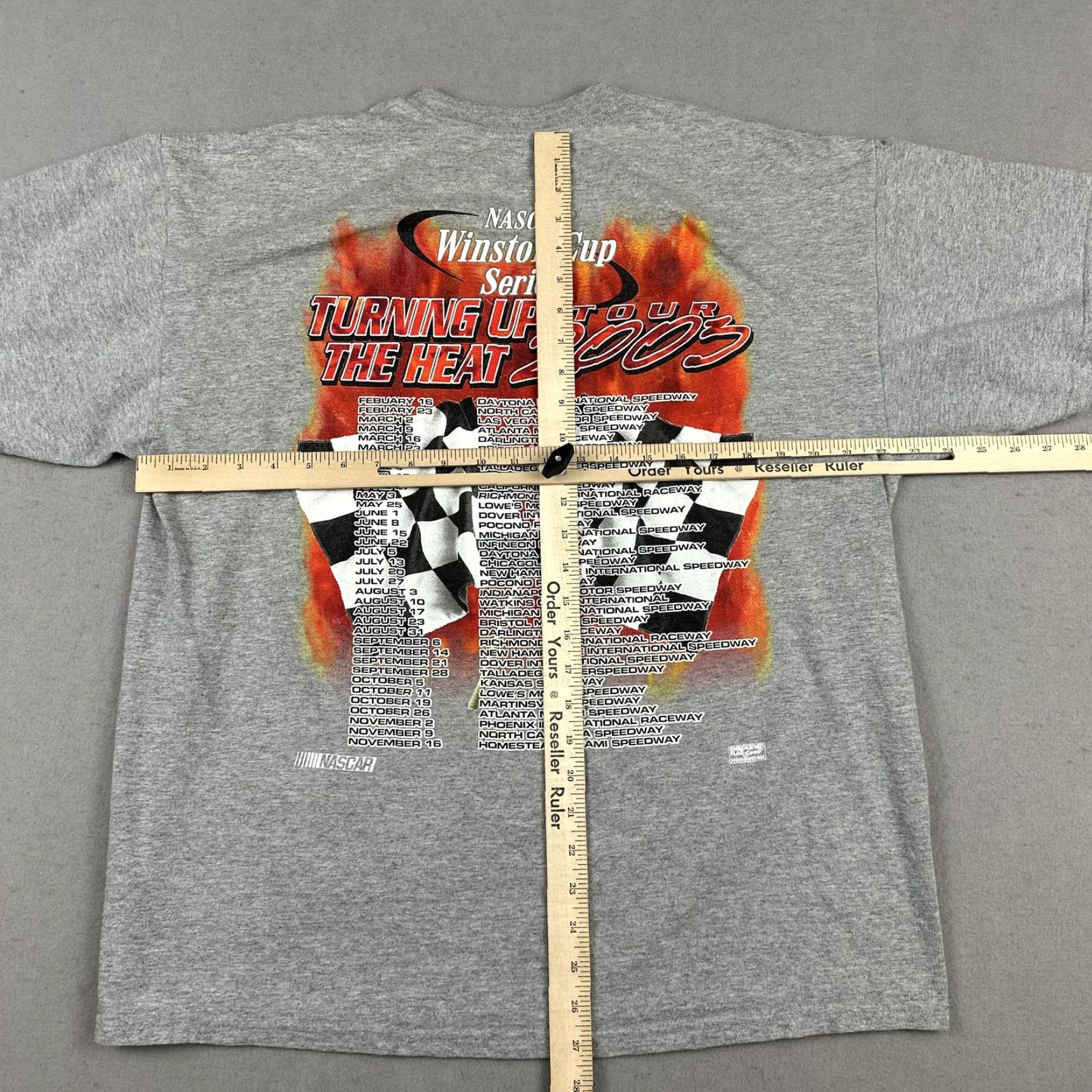 Chase Authentics VINTAGE Chase Authentics NASCAR Winston Cup Shirt Mens XL Gray Turning Up Heat Tour 2003 00s Size US XL / EU 56 / 4 - 6 Thumbnail