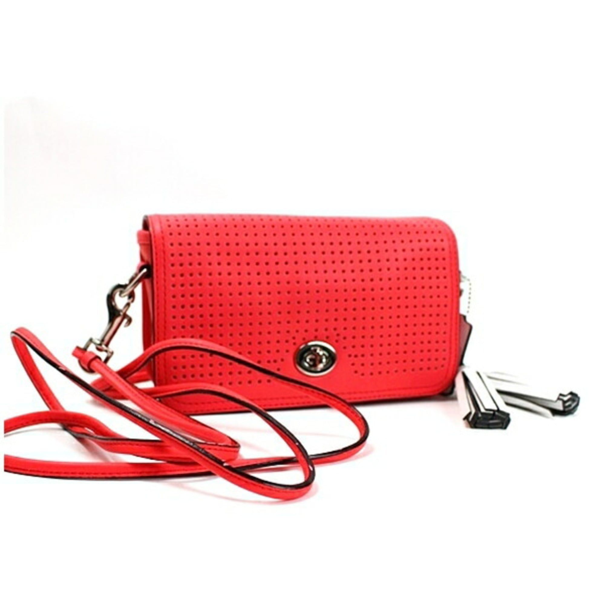 Coach Coach Shoulder Bag 22387 Legacy Perforated Leather Pink COACH Women's Size ONE SIZE - 1 Thumbnail