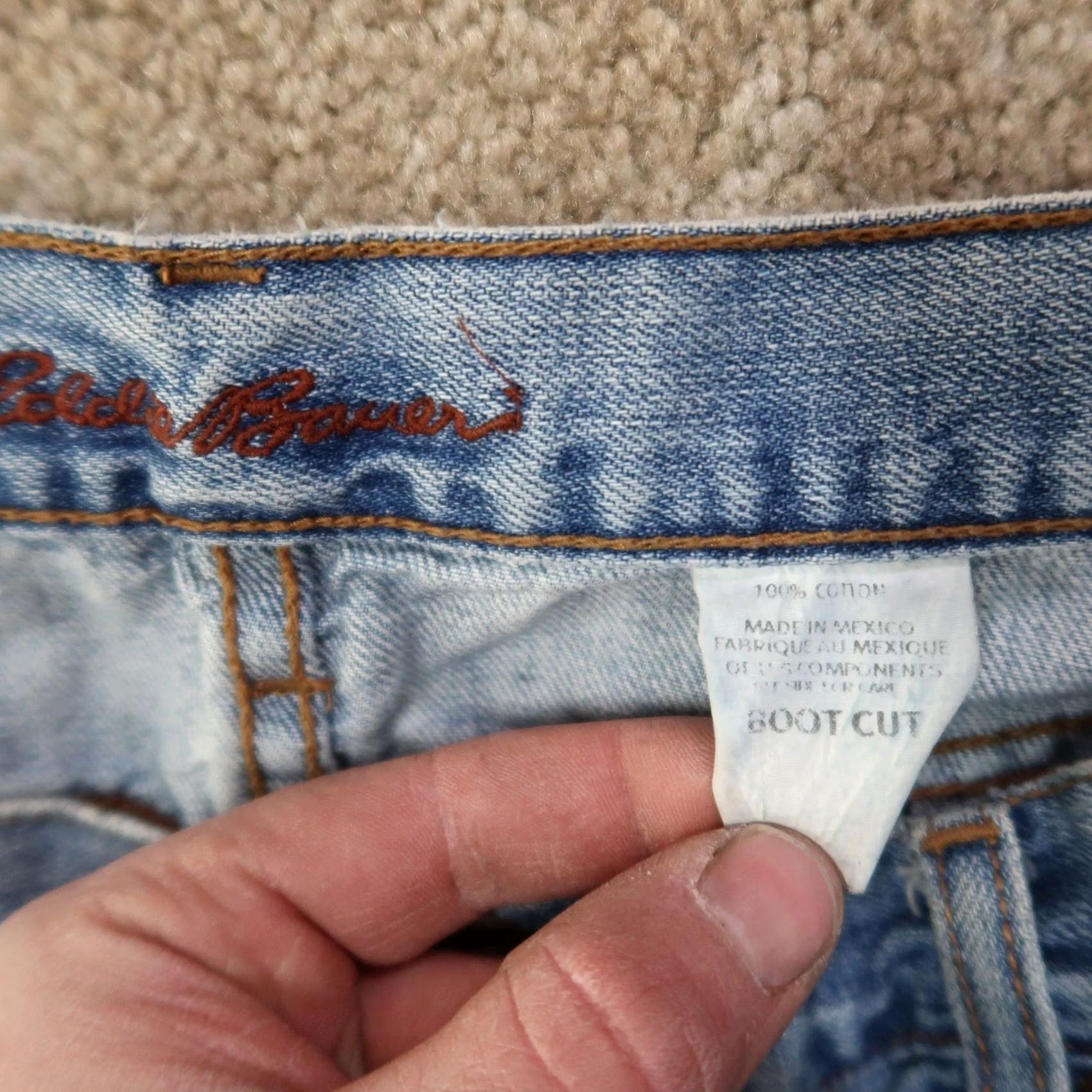 Eddie Bauer VINTAGE Eddie Bauer Jeans Shirt? Size US 32 / EU 48 - 5 Thumbnail
