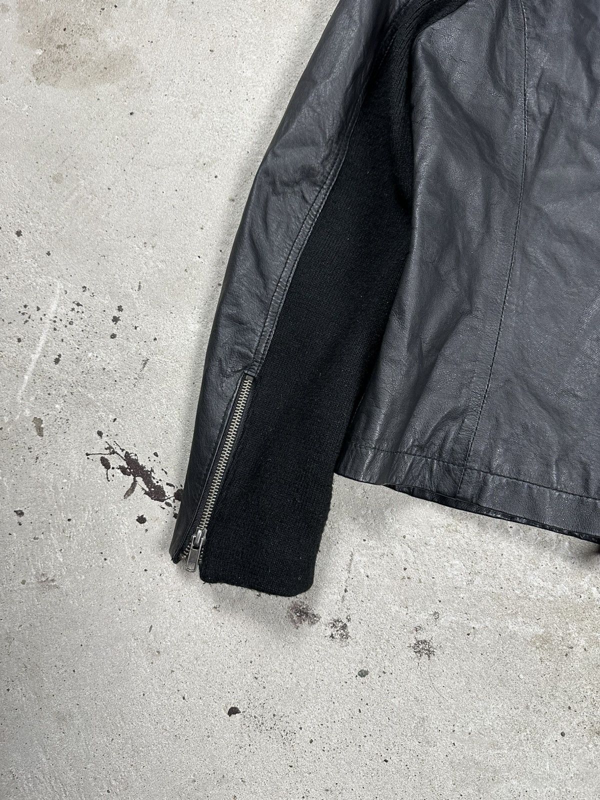 Vintage Y2K Asymmetrical Leather Rider Jacket Japanese