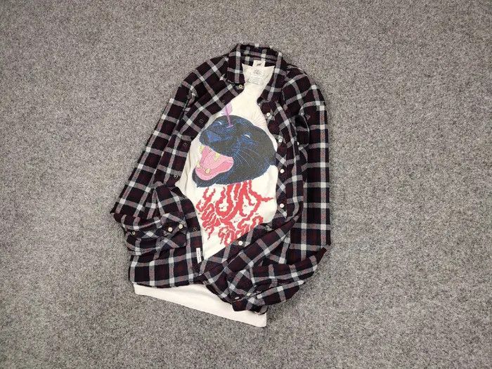 Flannel Vintage Flannel Lee Shirt Checkered Travis Scott Style Size US L / EU 52-54 / 3 - 4 Thumbnail