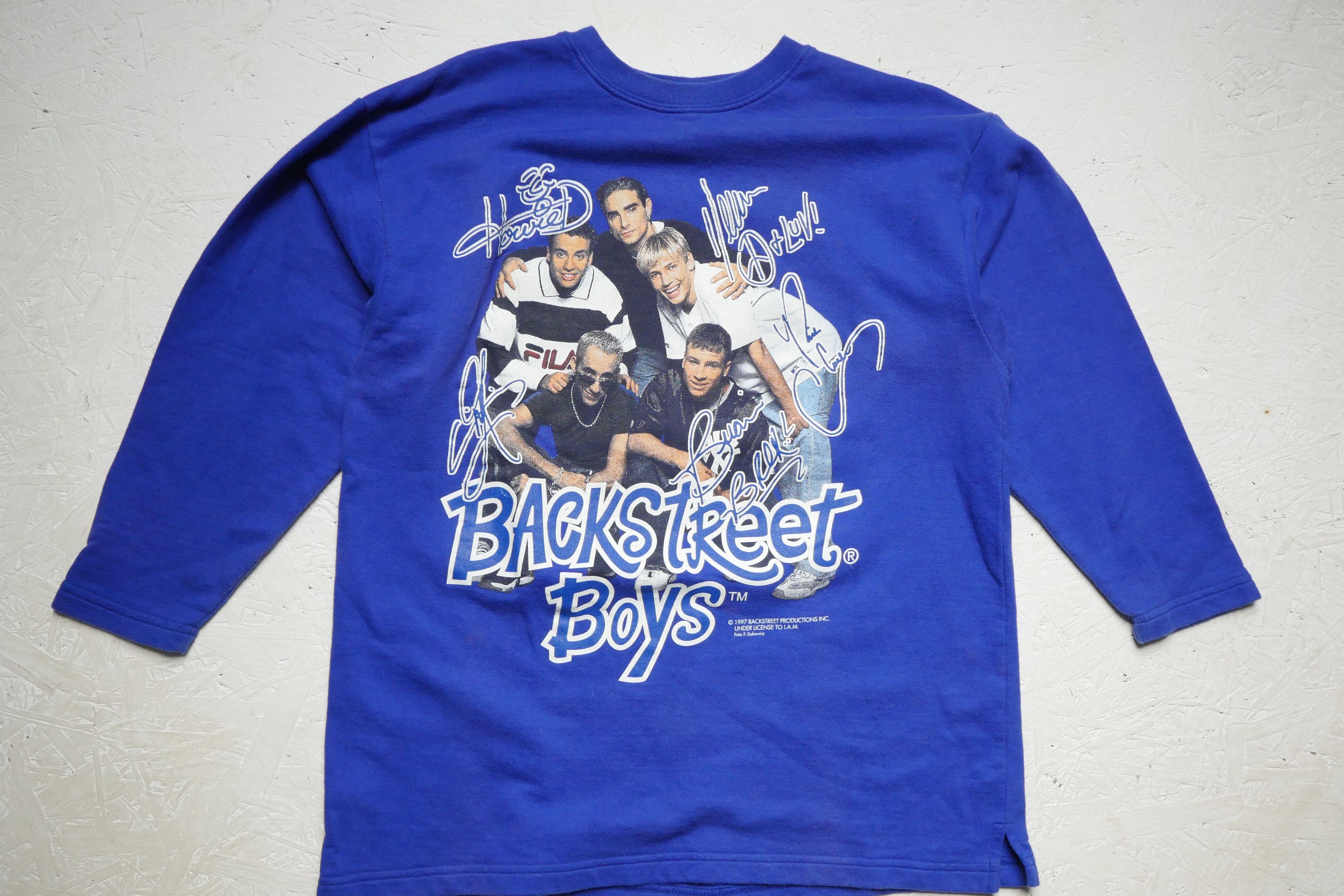Vintage backstreet boys 1997 vintage sweatshirt rare 164 Size US S / EU 44-46 / 1 - 2 Thumbnail