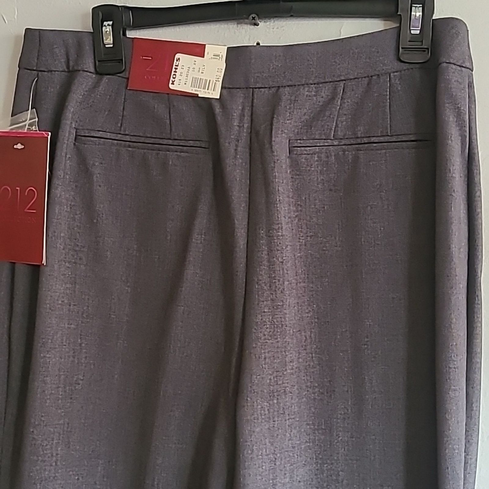 Other NEW women's 10 dark gray dressy pants trousers Size 32" / US 10 / IT 46 - 4 Thumbnail