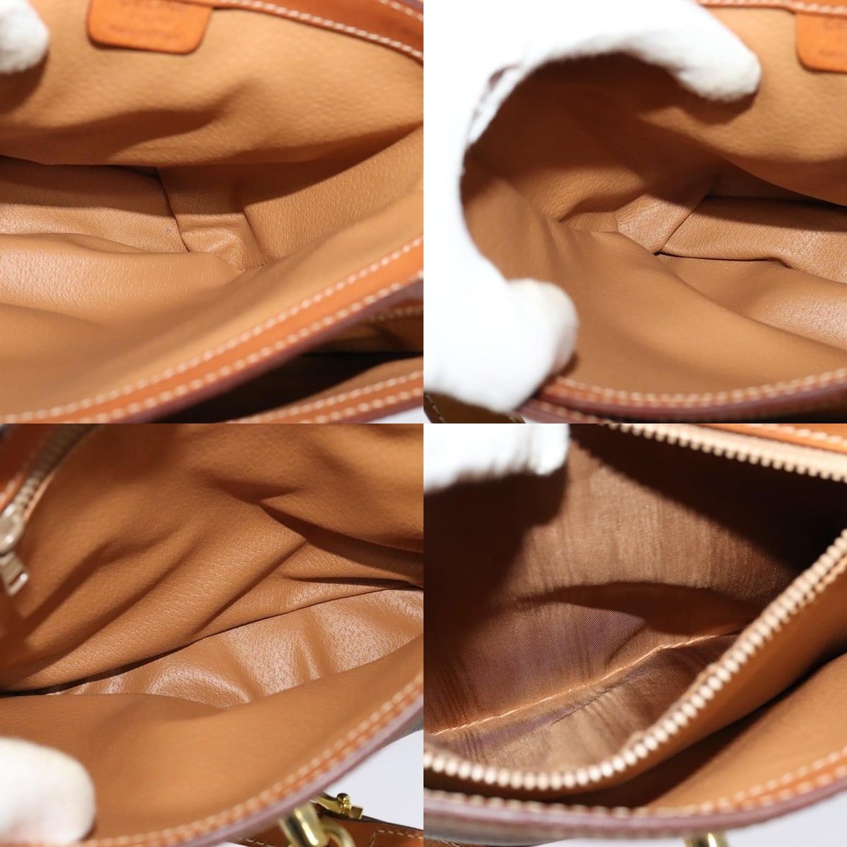 Celine CELINE Macadam Canvas Shoulder Bag Pvc Leather Brown Gold Size ONE SIZE - 12 Thumbnail