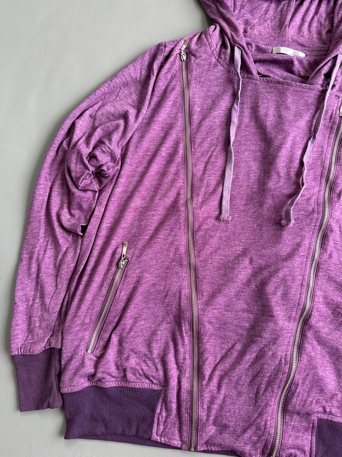 20471120 ASSYMETRICAL MULTIZIPPER HOODIE SUCIA BOXY LGB STYLE Size US XL / EU 56 / 4 - 3 Thumbnail