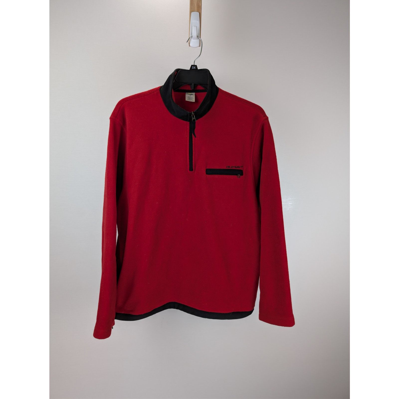 Old Navy o1rshd1 Fleece Quarter-Zip Pullover Jacket in Red Size US XL / EU 56 / 4 - 1 Thumbnail