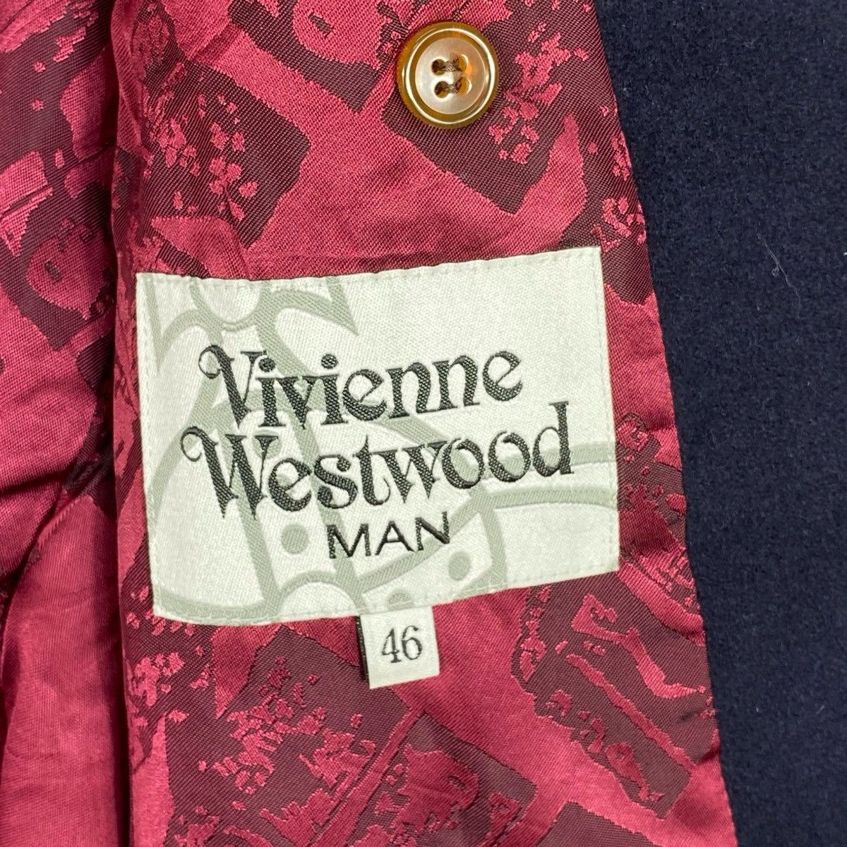 Vivienne Westwood Vivienne Westwood MAN Asymmetrical Navy Wool Coat Size US M / EU 48-50 / 2 - 16 Thumbnail