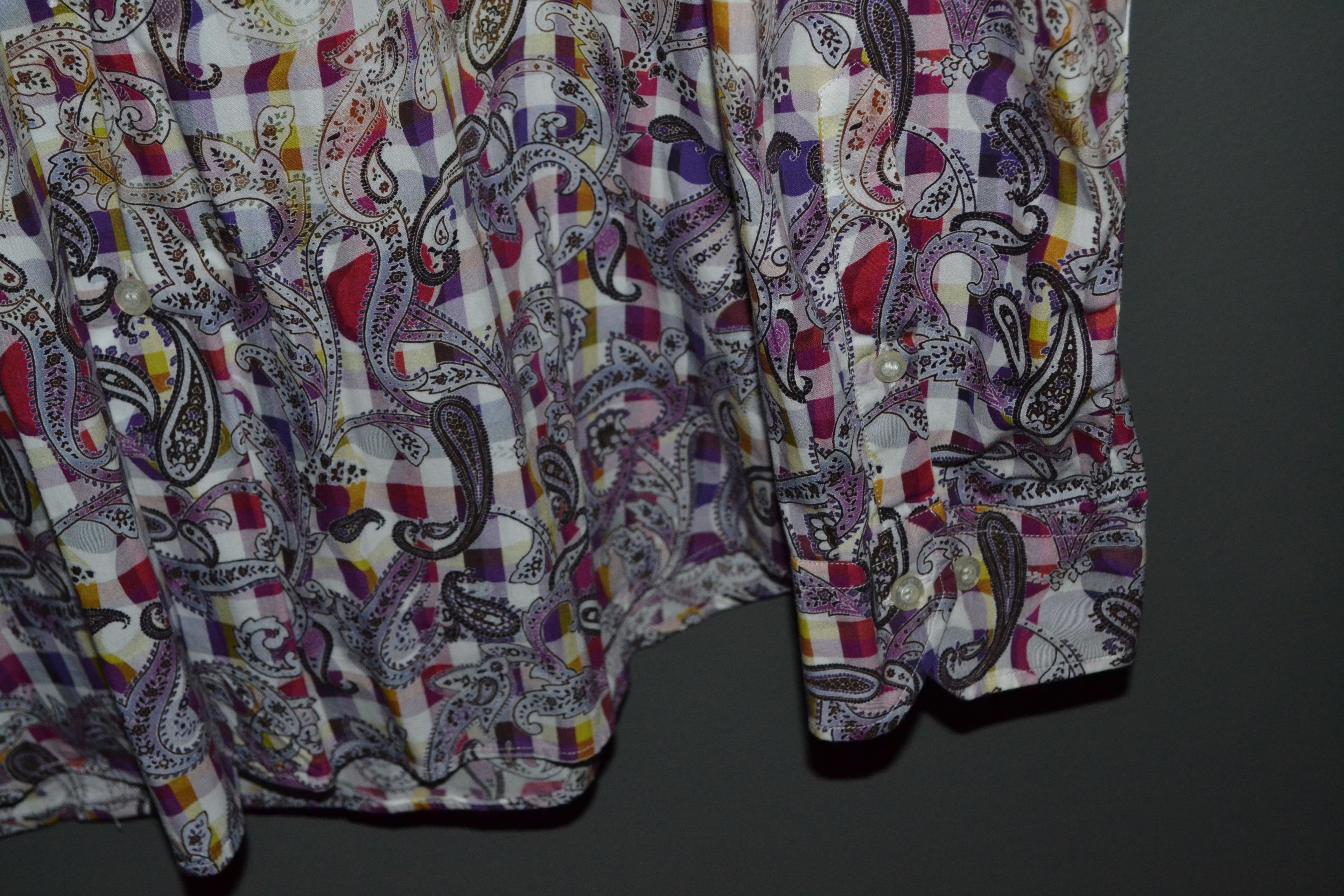 Etro Etro Gradient Psychedelic Paisley Shirt Cotton L Size US L / EU 52-54 / 3 - 4 Thumbnail