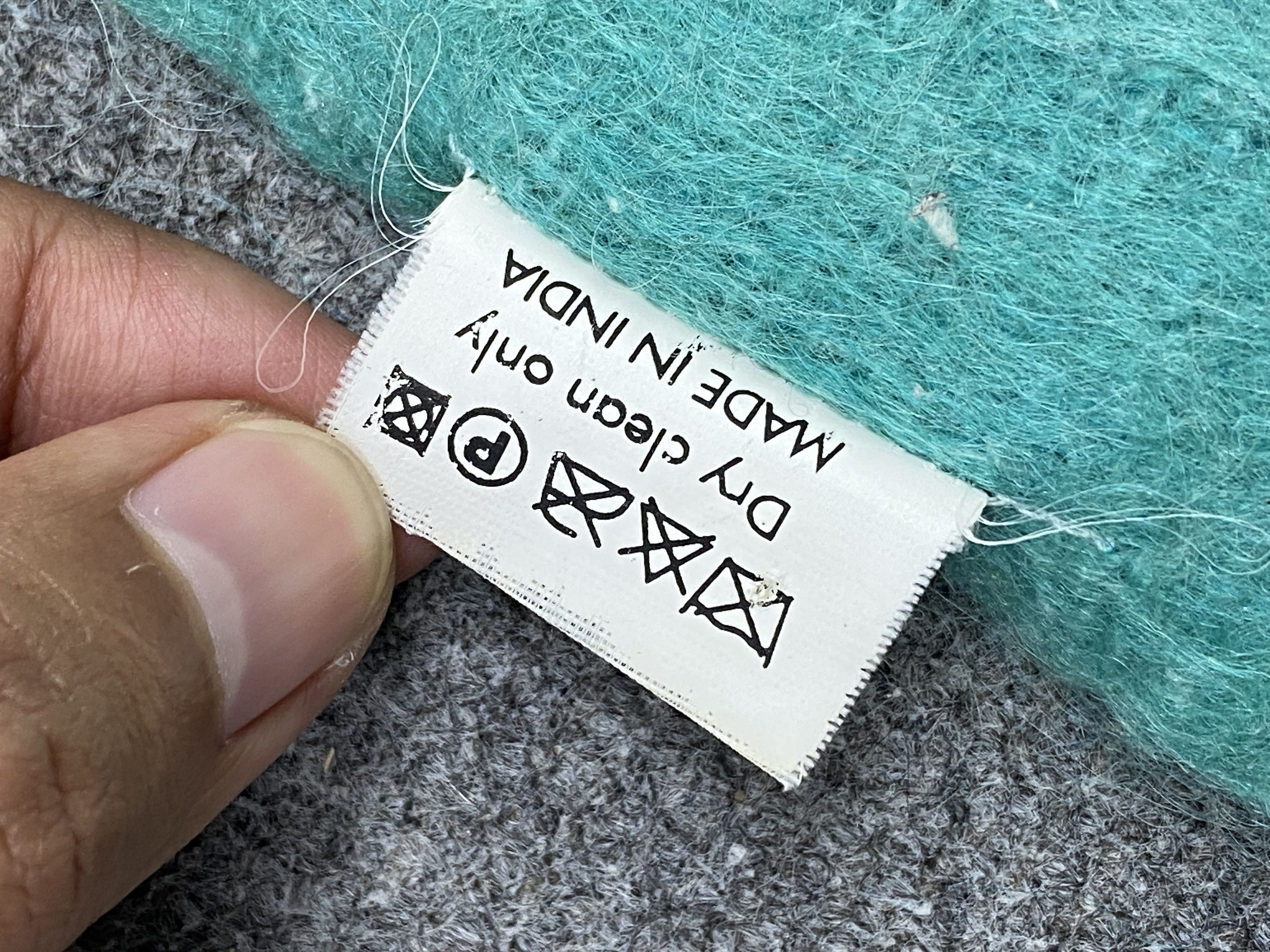 Japanese Brand × Other Plain Japanese Mohair Scarf / Muffler / Neckwear -SC0110 Size ONE SIZE - 6 Thumbnail