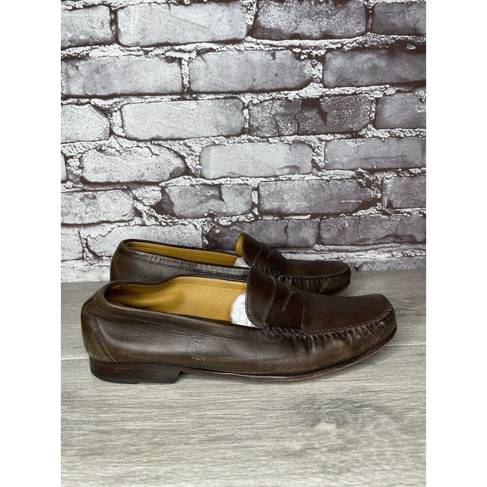 Cole Haan Cole Haan Resort Penny Loafer Men's Sz 9.5D Brown Leather Mo Size US 9.5 / EU 42-43 - 8 Thumbnail