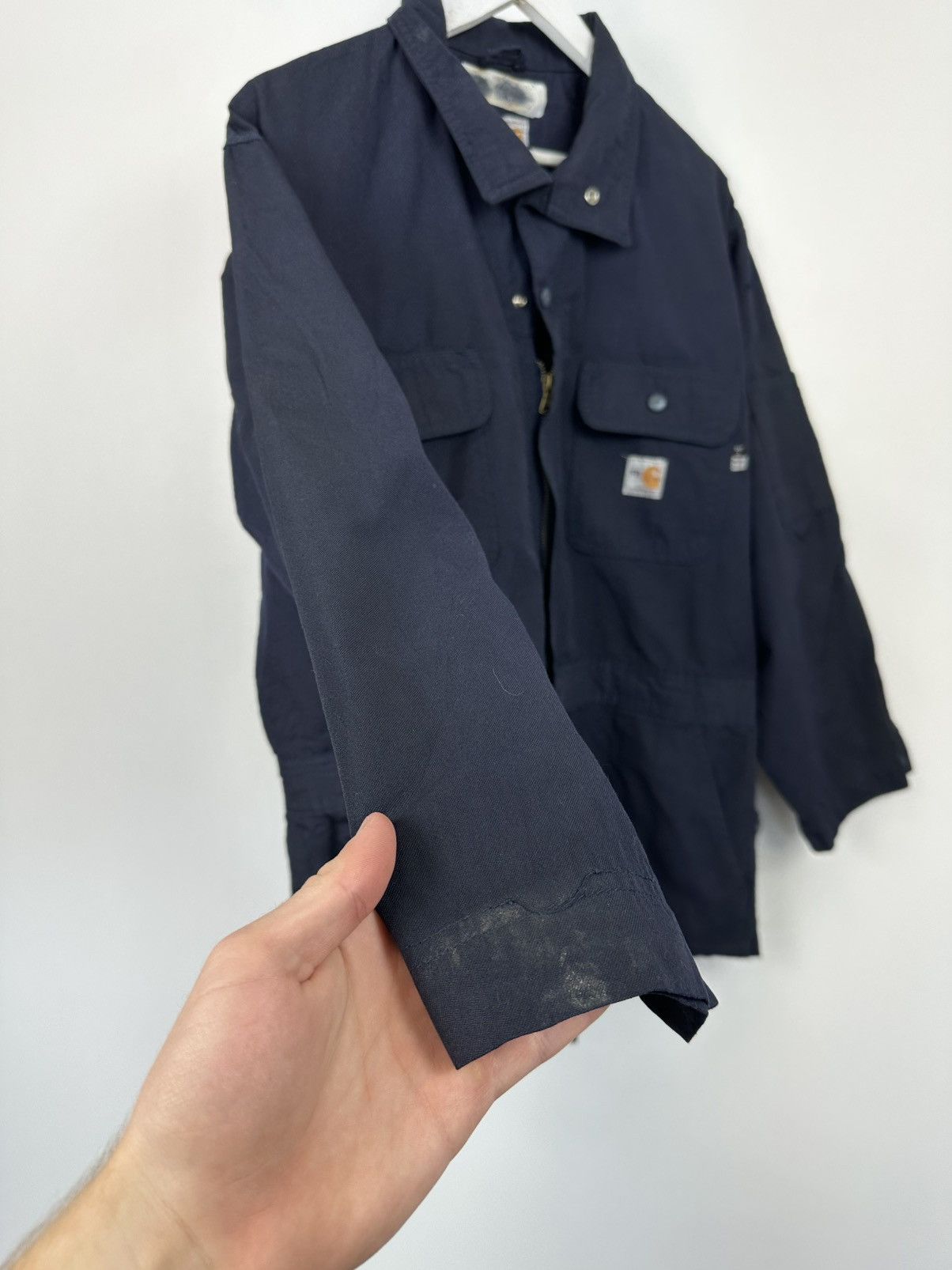 Carhartt Vintage Carhartt Flame Resistant Cargo Baggy Detroit Jacket Size US L / EU 52-54 / 3 - 9 Thumbnail