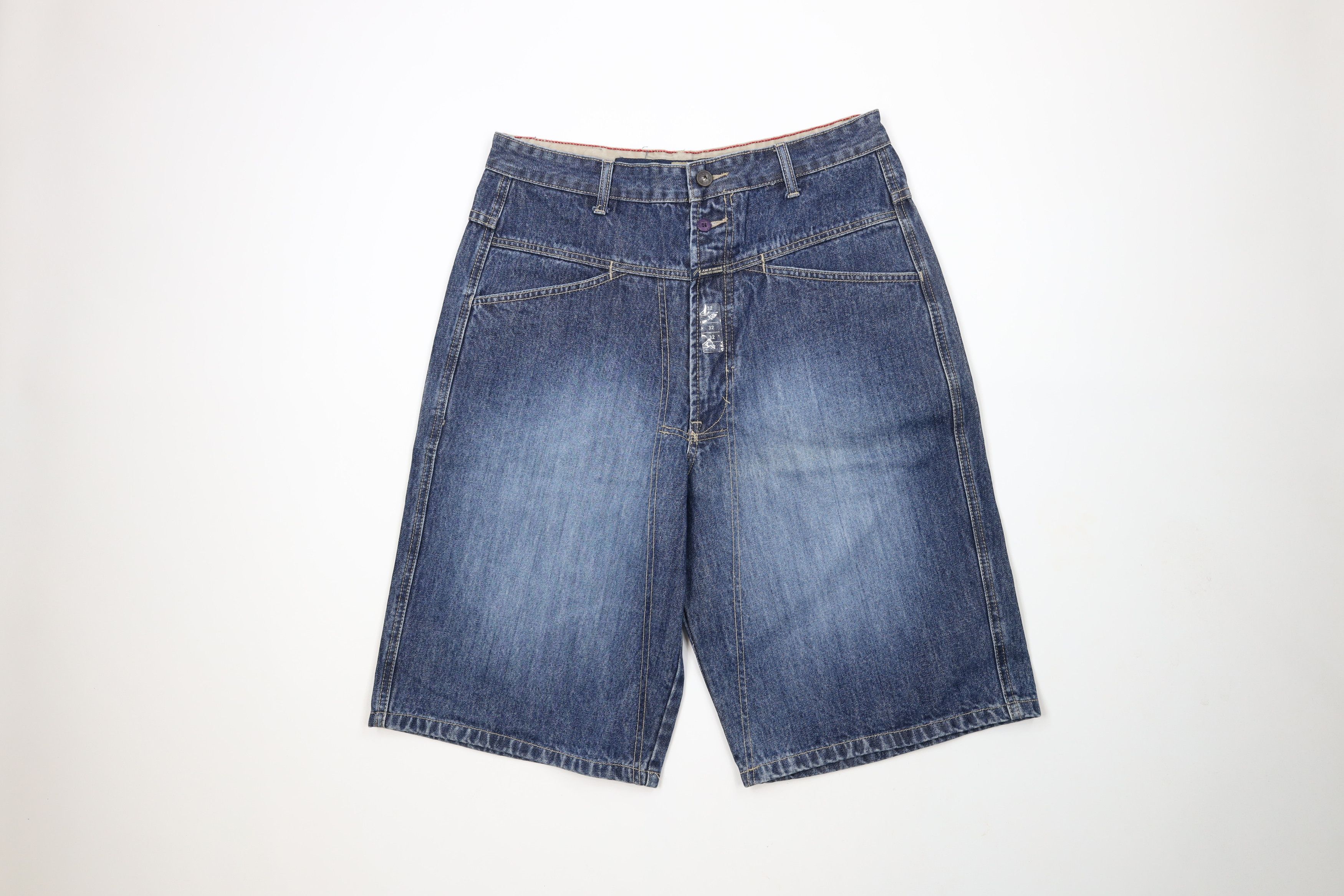 Marithe + Francois Girbaud × Vintage Deadstock Vintage 90s Marithe Francois Girbaud Denim Shorts Size US 32 / EU 48 - 1 Thumbnail