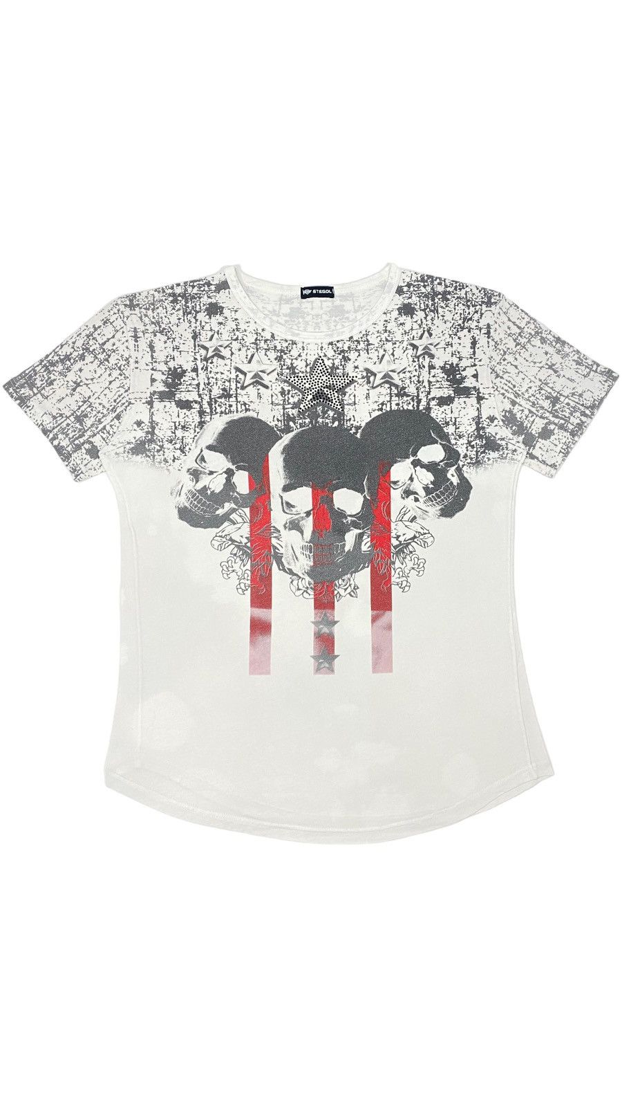 Vintage LASTDROP🔥 Y2K Skulls Stars Roses Jesse Pinkman Style T-shirt Size US M / EU 48-50 / 2 - 1 Thumbnail