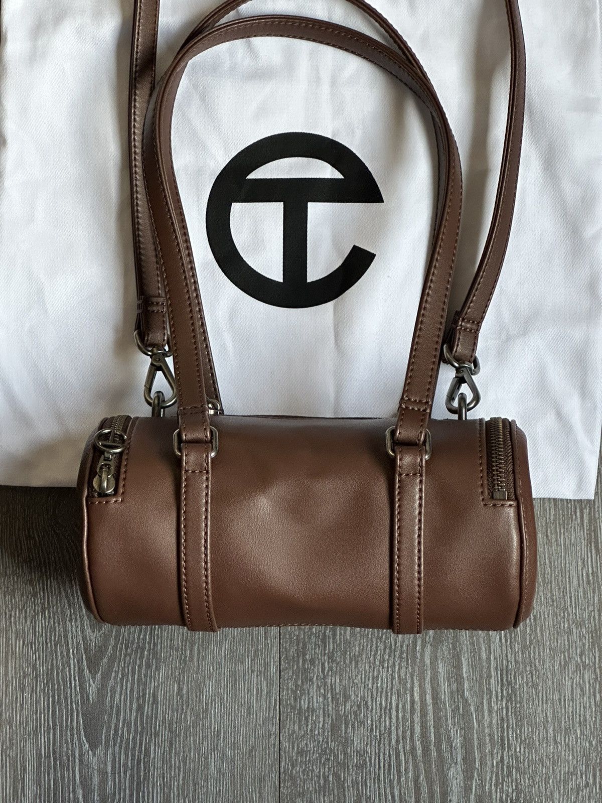 Telfar Telfar Small Brown Duffle Bag Size ONE SIZE - 1 Thumbnail