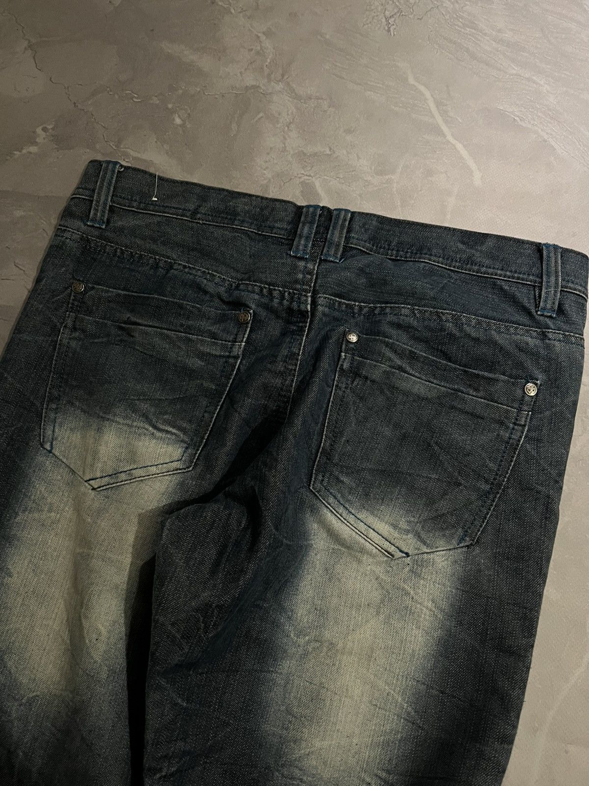 Japanese Brand Faded Washed Graffiti / Number Nine Style / Japan Grunge 90 Size US 34 / EU 50 - 5 Thumbnail