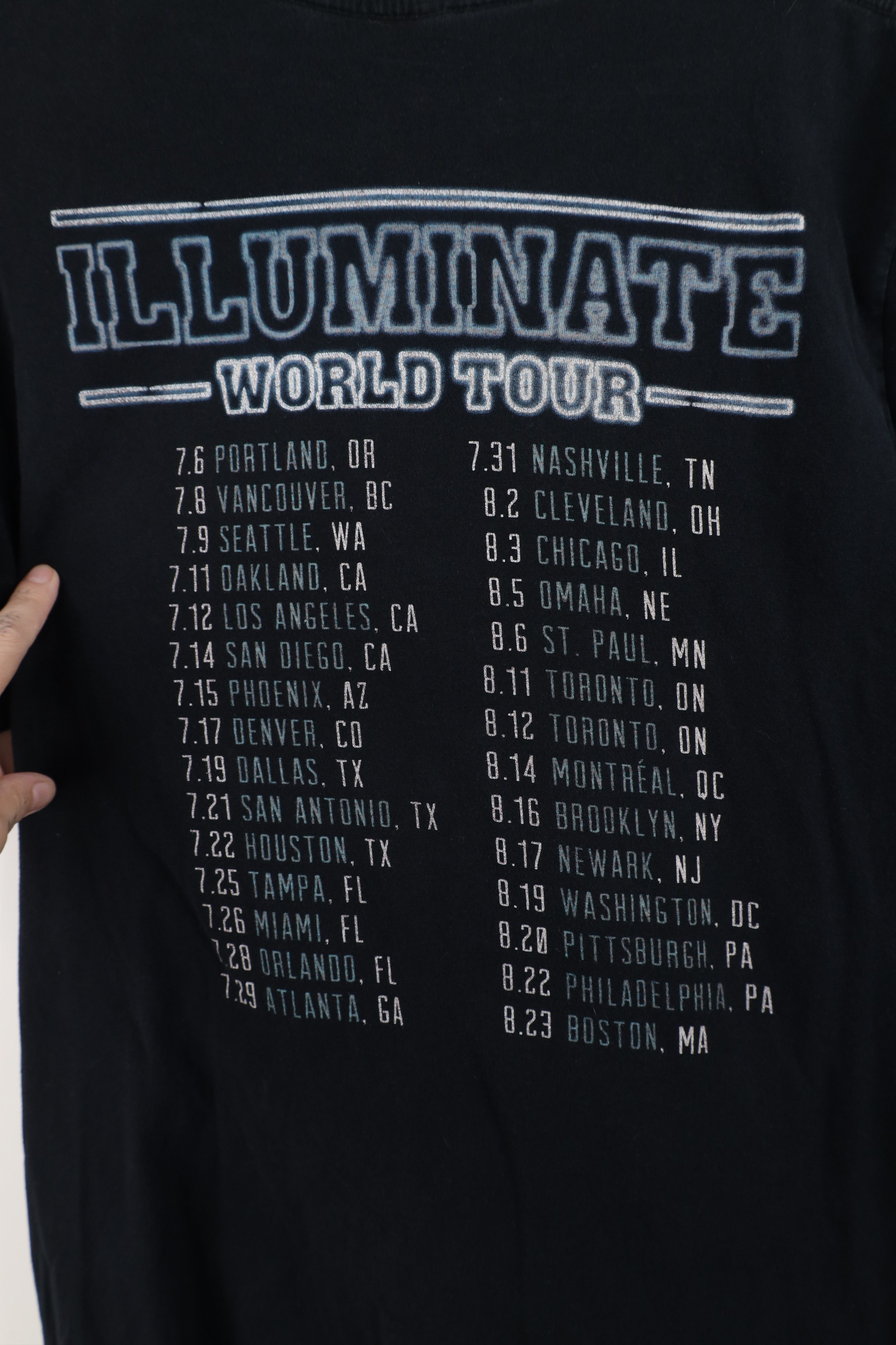 Vintage Y2K Illuminate World Tour Shawn Mendes Band T-Shirt Black Size M / US 6-8 / IT 42-44 - 12 Thumbnail