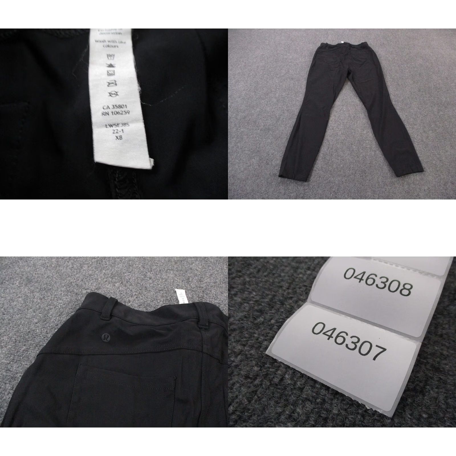 Lululemon Lululemon Pants Womens 31 Chino City Sleek Slim Fit High Rise Stretch Black 30 in Inseam 29 in Regular Straight Size 24" / US 00 / IT 34 - 8 Thumbnail
