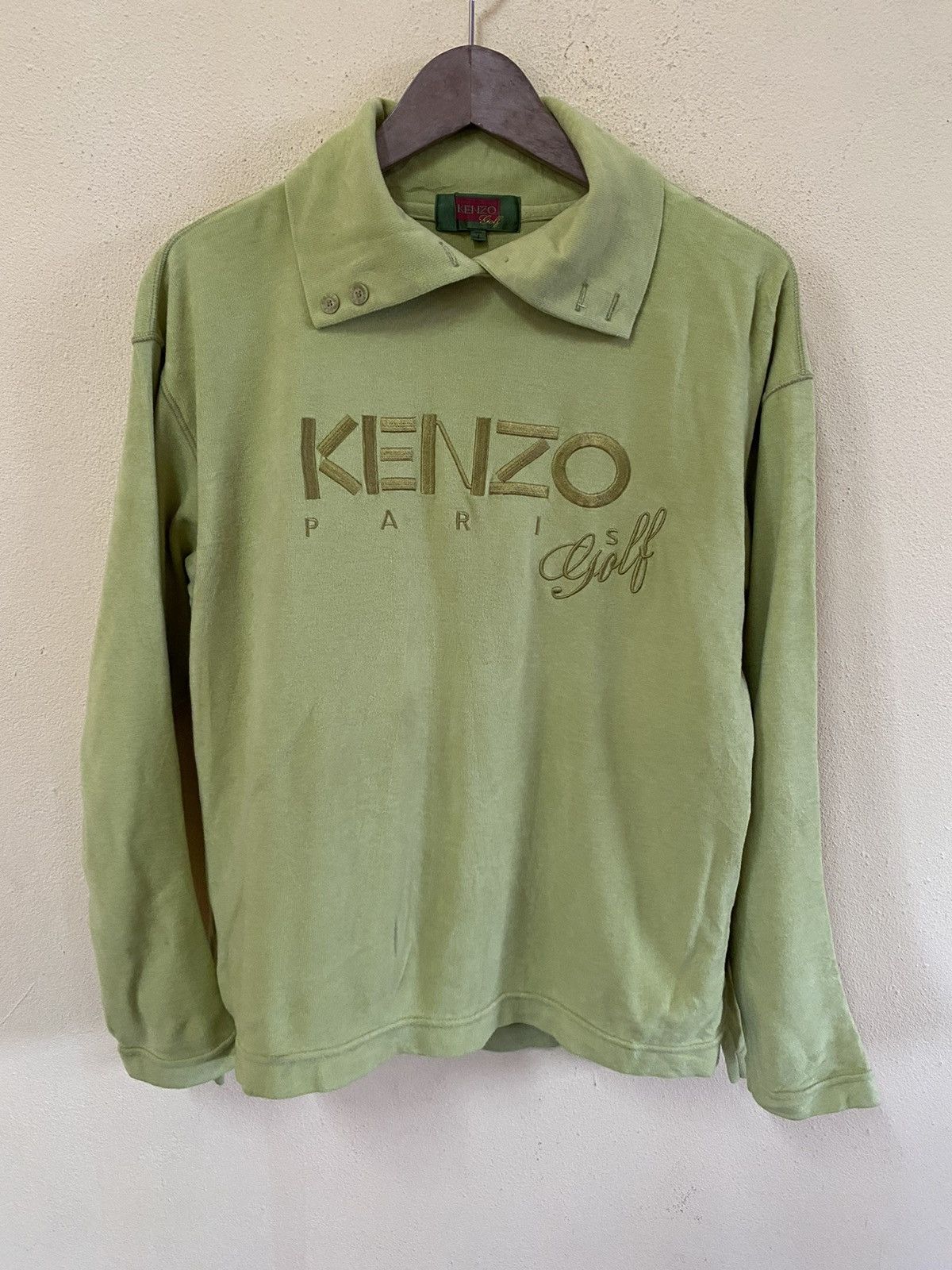 Kenzo KENZO GOLF EMBROIDERED LONG-SLEEVE POLO TEE Size XS / US 0-2 / IT 36-38 - 1 Thumbnail