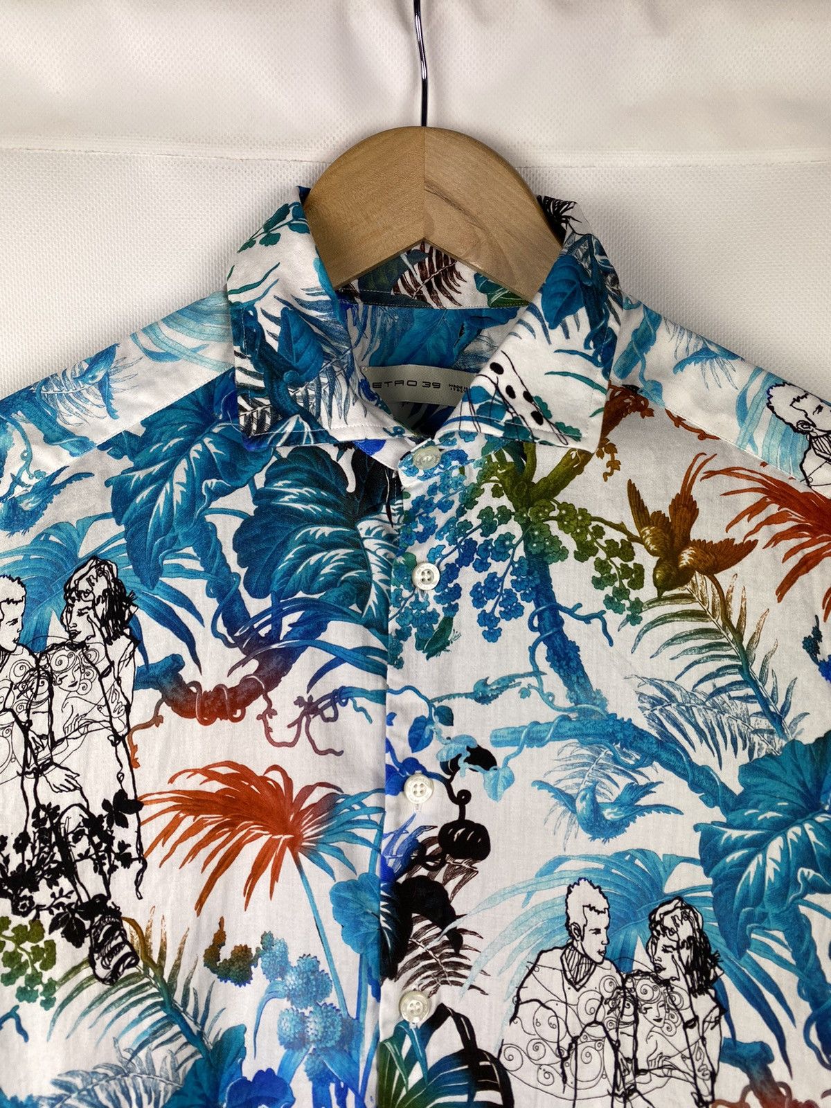 Etro Etro men’s long sleeve overprinted button up shirt size 39 Size US L / EU 52-54 / 3 - 8 Thumbnail