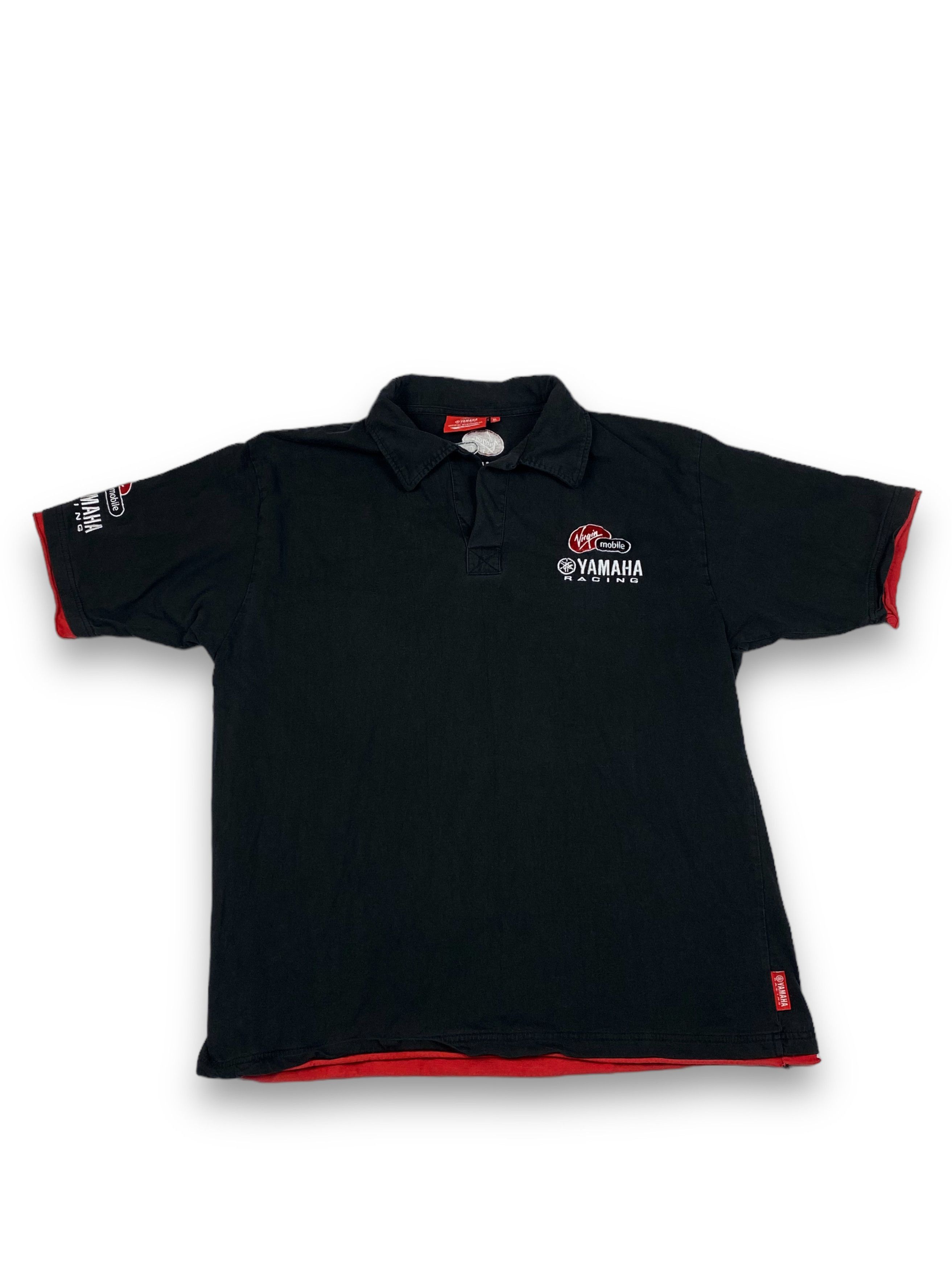 Yamaha Vintage YAMAHA Black Many Logos Polo Shirt Y2k M698 Size US L / EU 52-54 / 3 - 1 Thumbnail