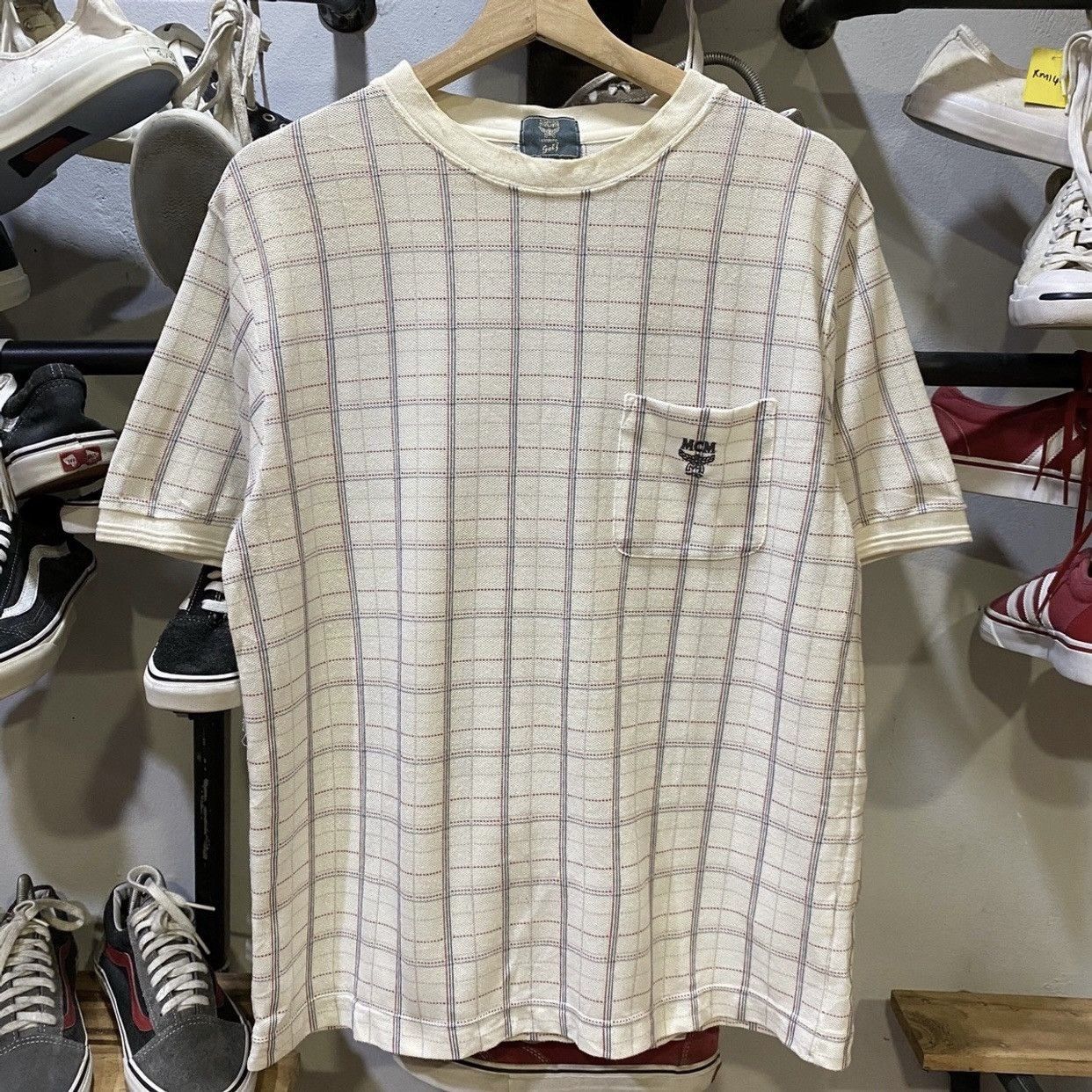 MCM × Vintage OFFER NOW✈️MCM LÉGÈRE GOLF OVER PRINT TSHIRT POCKET Size US L / EU 52-54 / 3 - 1 Thumbnail