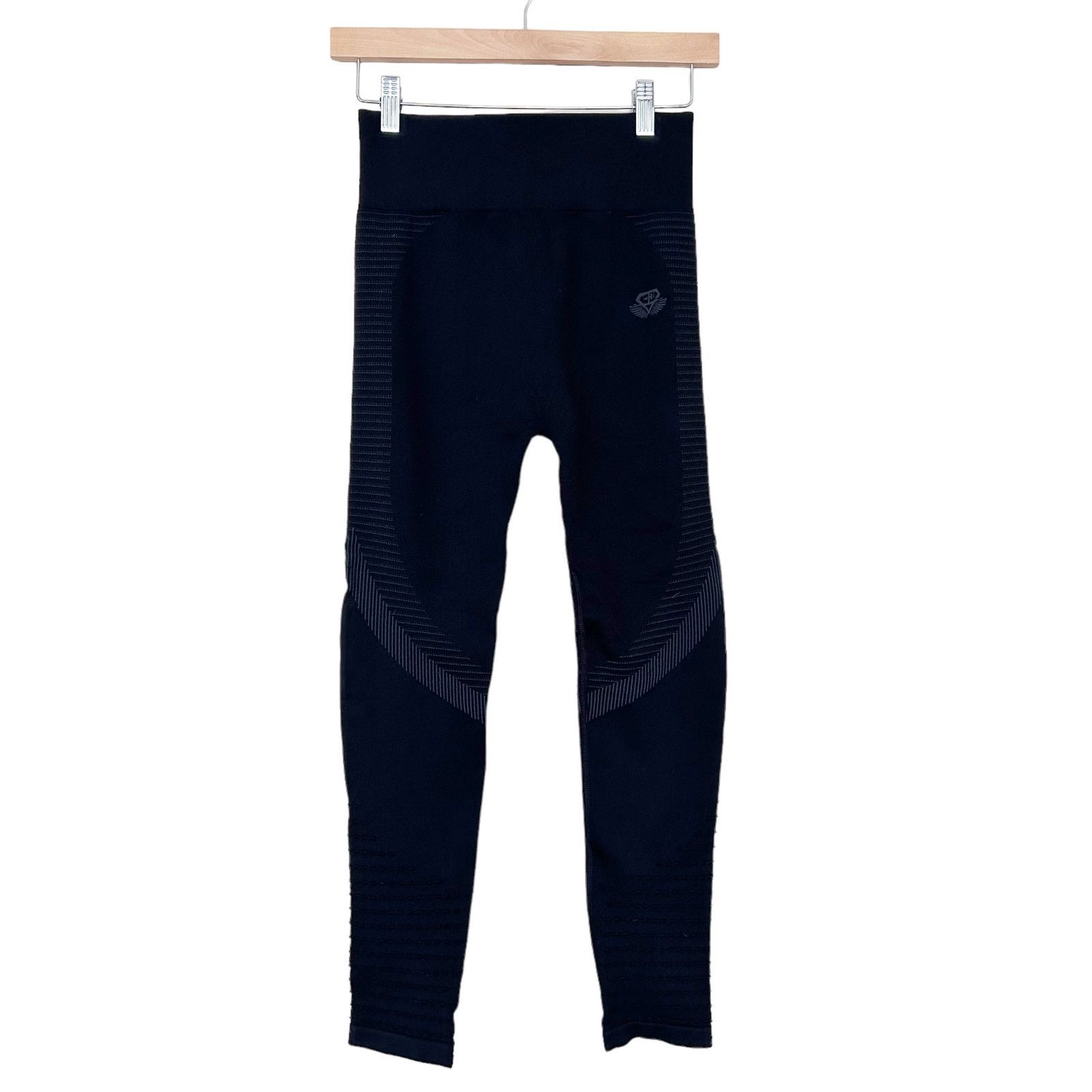 Other Engineered Life Black Seamless Leggings Sz M Size 30" / US 8 / IT 44 - 2 Thumbnail