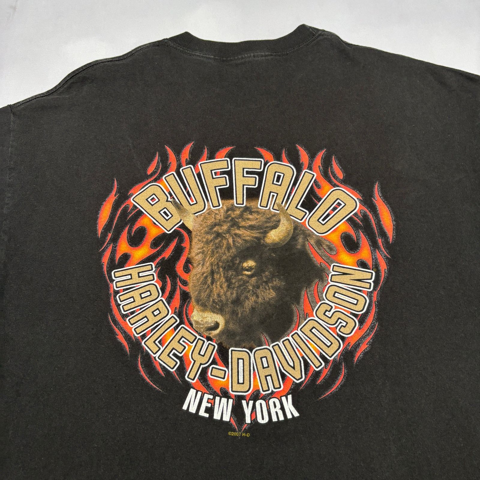 Harley Davidson Harley Davidson Buffalo New York Eagle T Shirt Men's 23x30.5 Size US XL / EU 56 / 4 - 5 Thumbnail