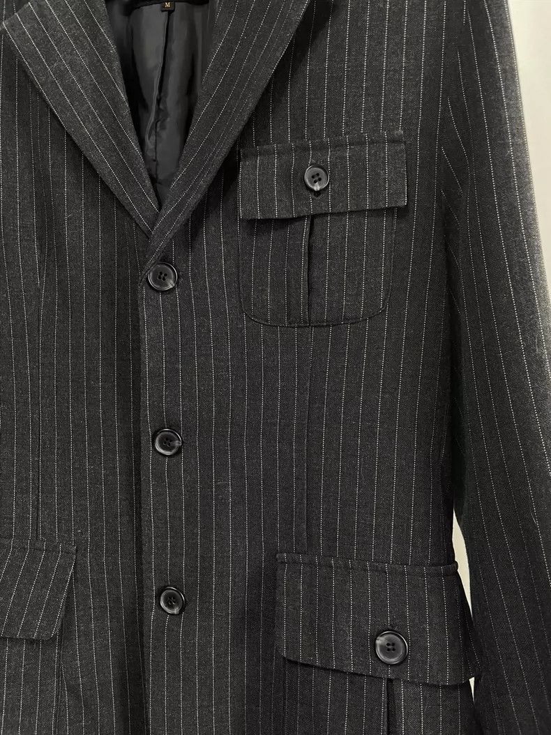 Comme des Garcons Comme des Garçons Vintage striped dark mainline blazer jack Size US M / EU 48-50 / 2 - 4 Thumbnail