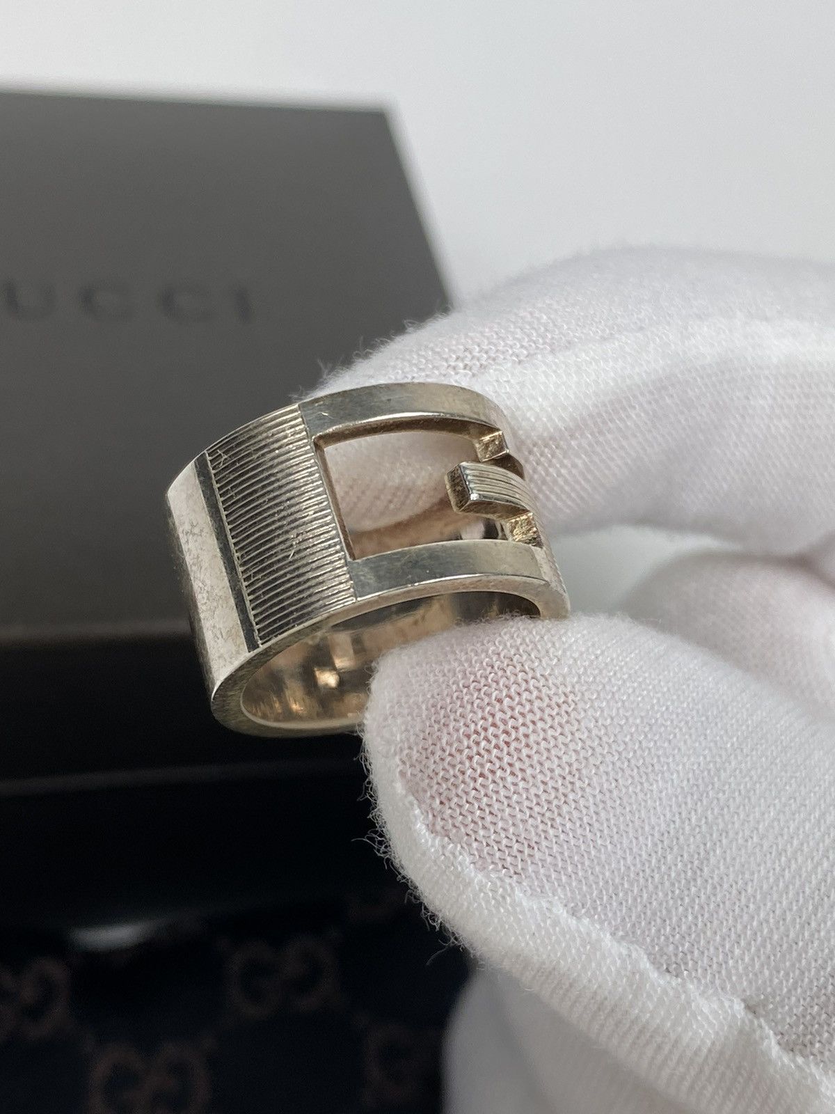 Gucci Gucci .925 Silver G Ring Size IT 8 Size ONE SIZE - 4 Thumbnail