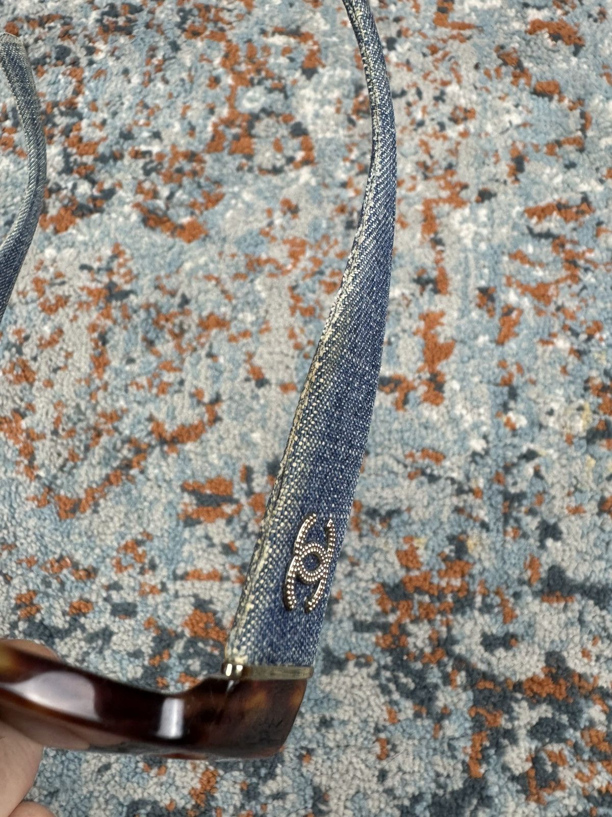 Chanel Rare Vintage 00s Chanel 5162 tortoise denim sunglasses Size ONE SIZE - 15 Thumbnail
