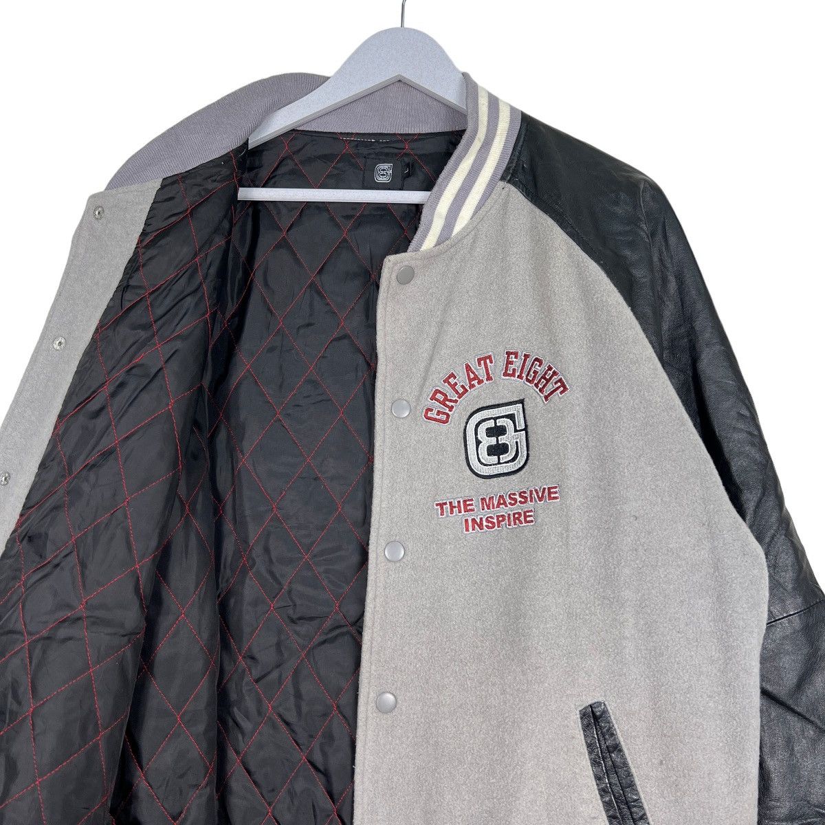 Japanese Brand 🔥 GREAT EIGHT VARSITY BOMBER JACKET Size US L / EU 52-54 / 3 - 11 Thumbnail