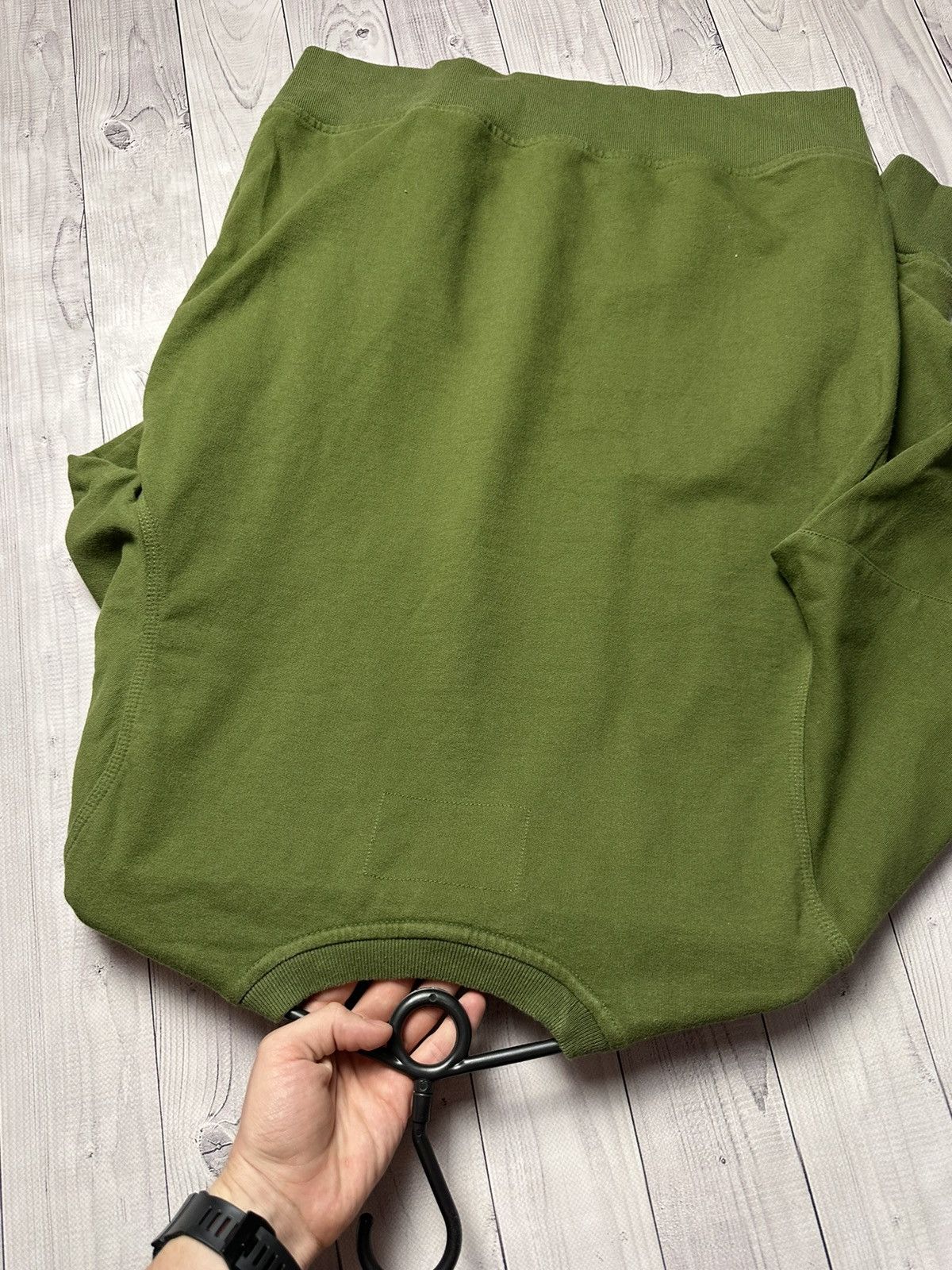 Nike × Vintage Vintage nike sweatshirt big logo olive green size M Size US M / EU 48-50 / 2 - 6 Thumbnail