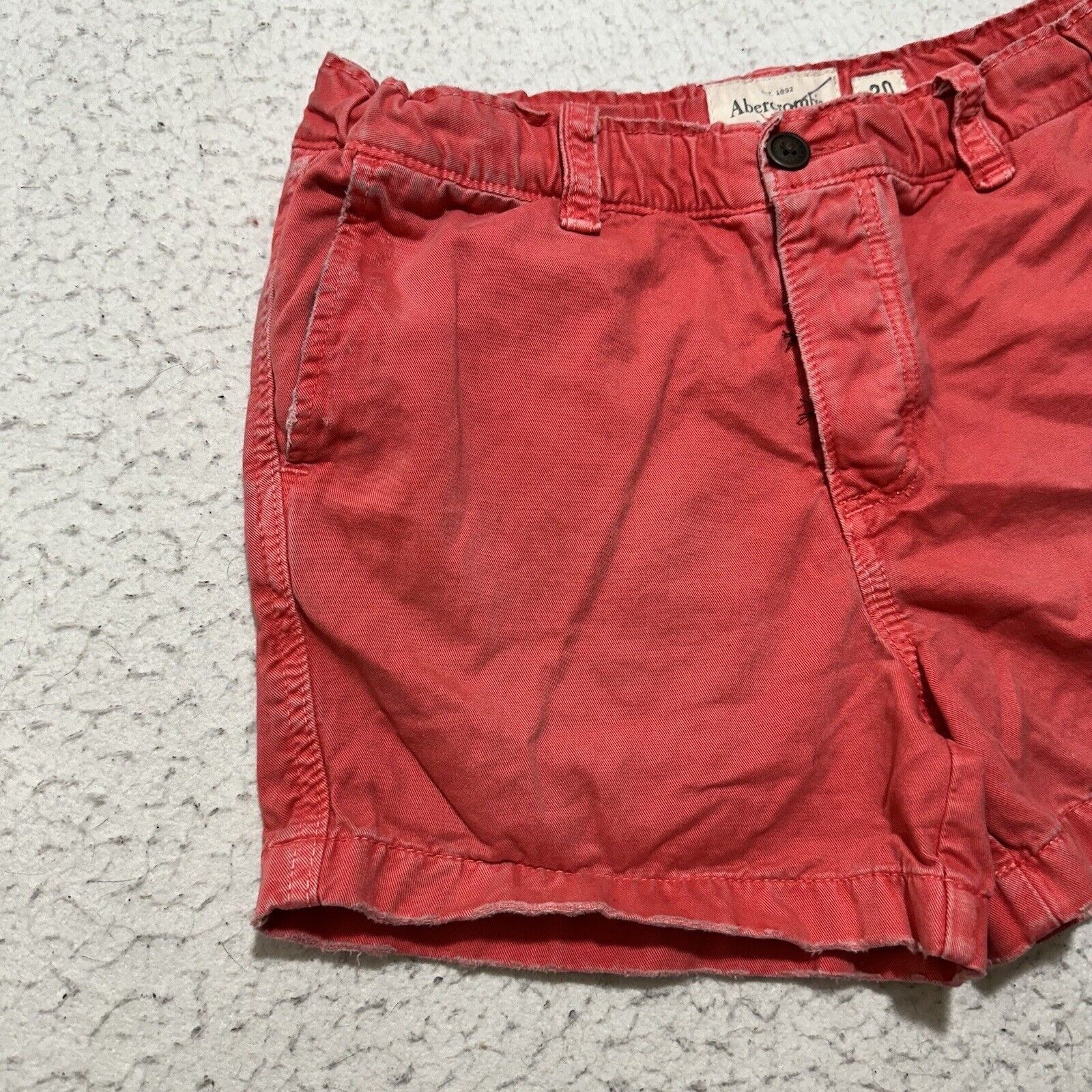 Abercrombie & Fitch Abercrombie 30 Flat Front 3" Inseam Pink Button Shorts Size 30" / US 8 / IT 44 - 2 Thumbnail