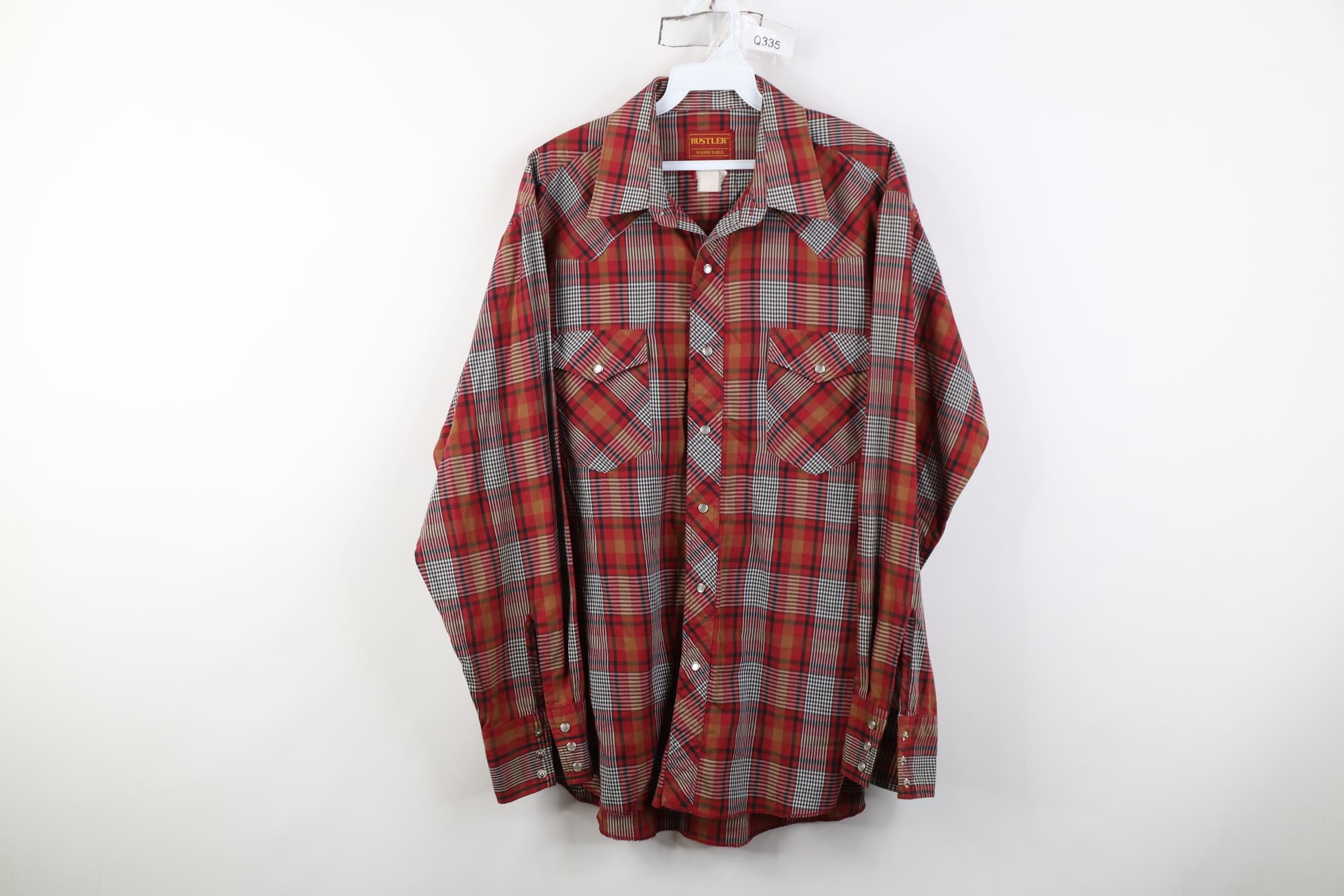 Vintage Vintage 70s 80s Rockabilly Cowboy Snap Button Shirt USA Size US L / EU 52-54 / 3 - 1 Thumbnail