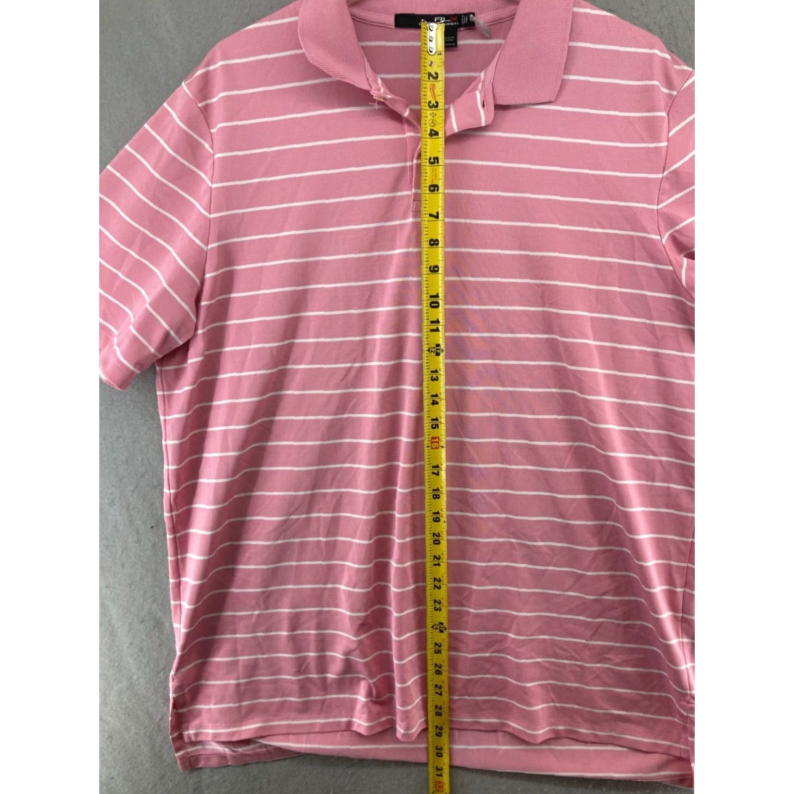 RLX Ralph Lauren VINTAGE RLX Ralph Lauren Polo Mens XL Pink Stripes Golf Size US XL / EU 56 / 4 - 3 Thumbnail