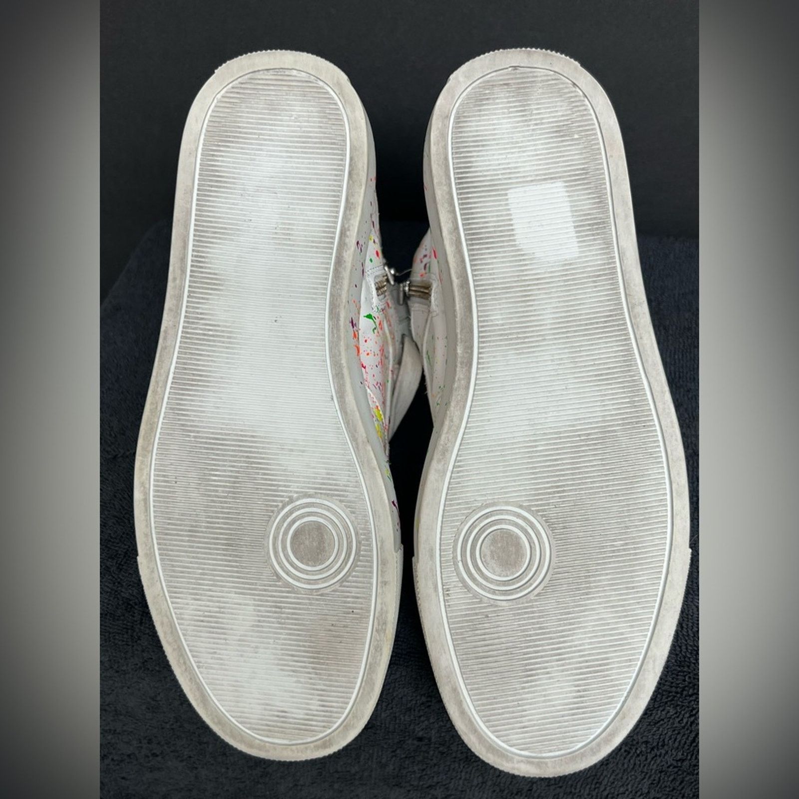 Zadig & Voltaire Zadig & Voltaire High Flash Keith Leather Graffiti Sneakers Size US 7 / IT 37 - 11 Thumbnail