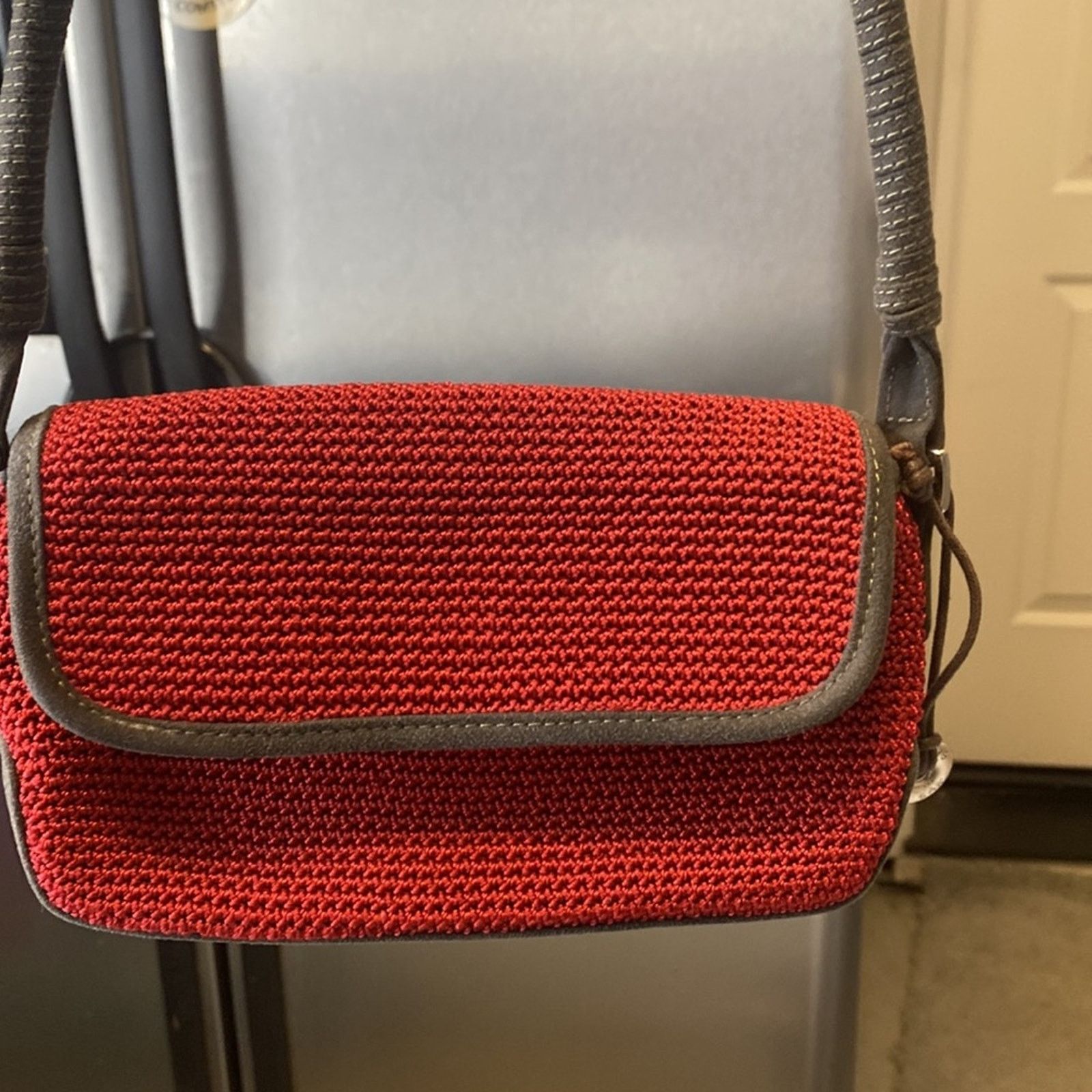 The Sak the SAK crochet basket weave faux suede mini shoulder bag Size ONE SIZE - 3 Thumbnail