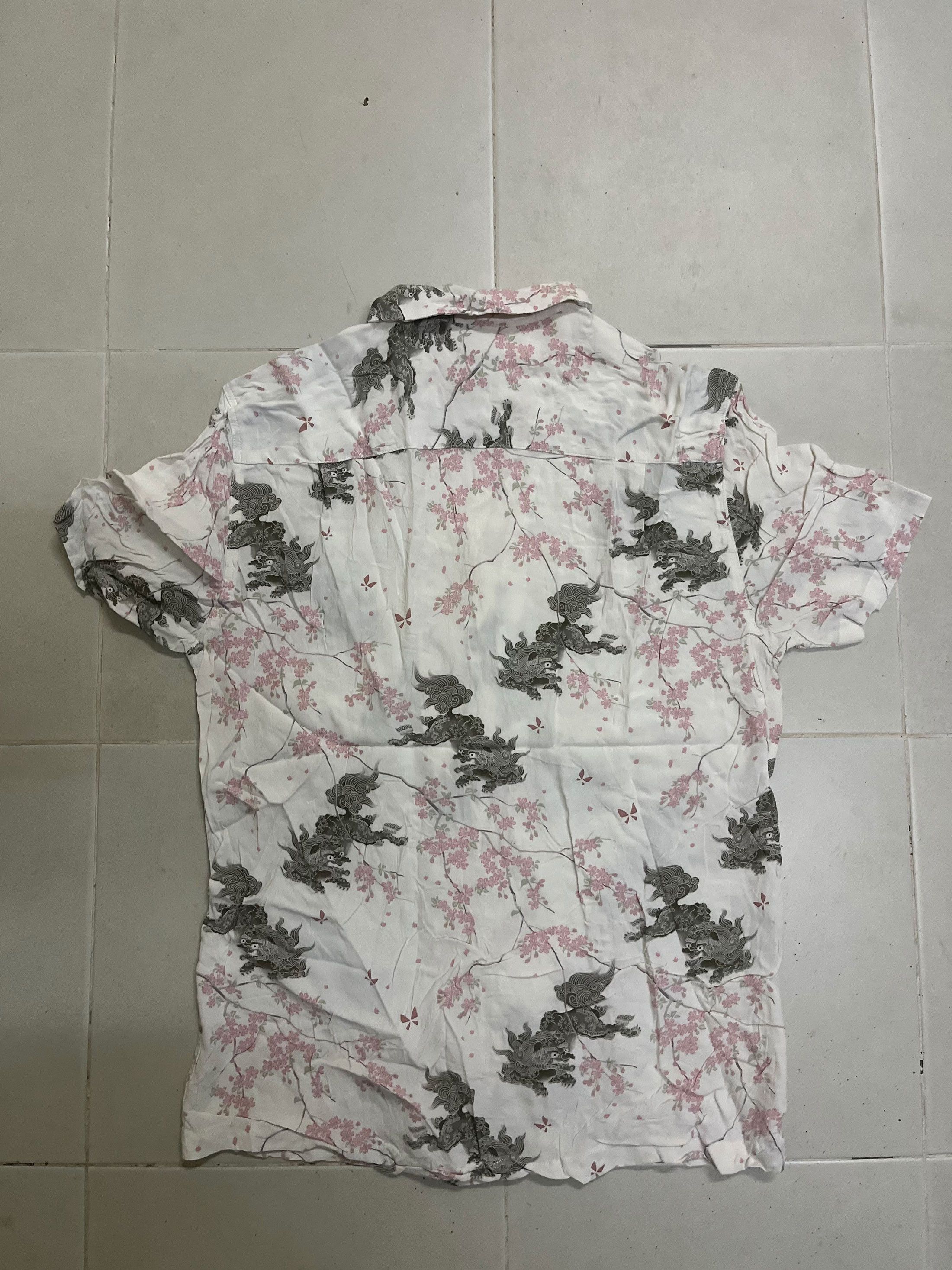 Sci-Fi Fantasy Oniwa Soto Japan Short Sleeve Hawaii Hawaiian Full Printed Size US M / EU 48-50 / 2 - 4 Thumbnail