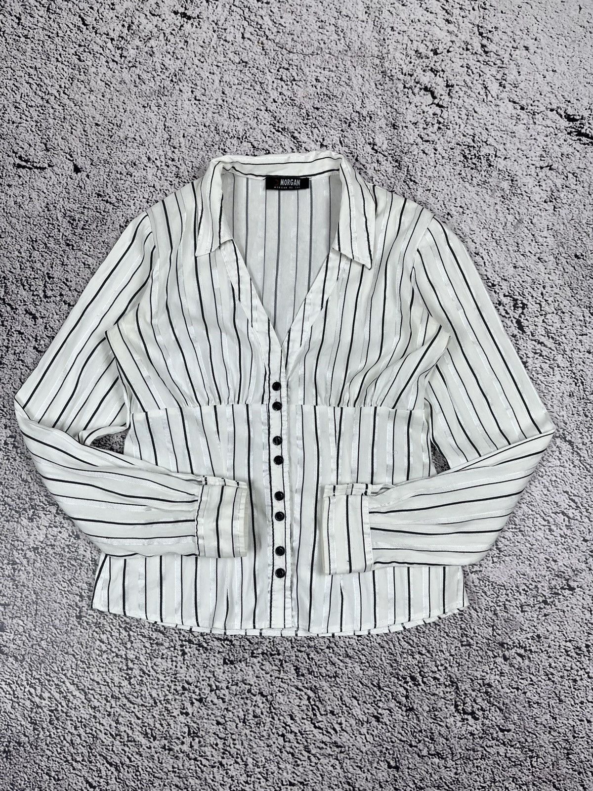 Morgan De Toi Vintage Morgan De Toi Shirt / Blouse AvantGarde Gothic Size S / US 4 / IT 40 - 4 Thumbnail