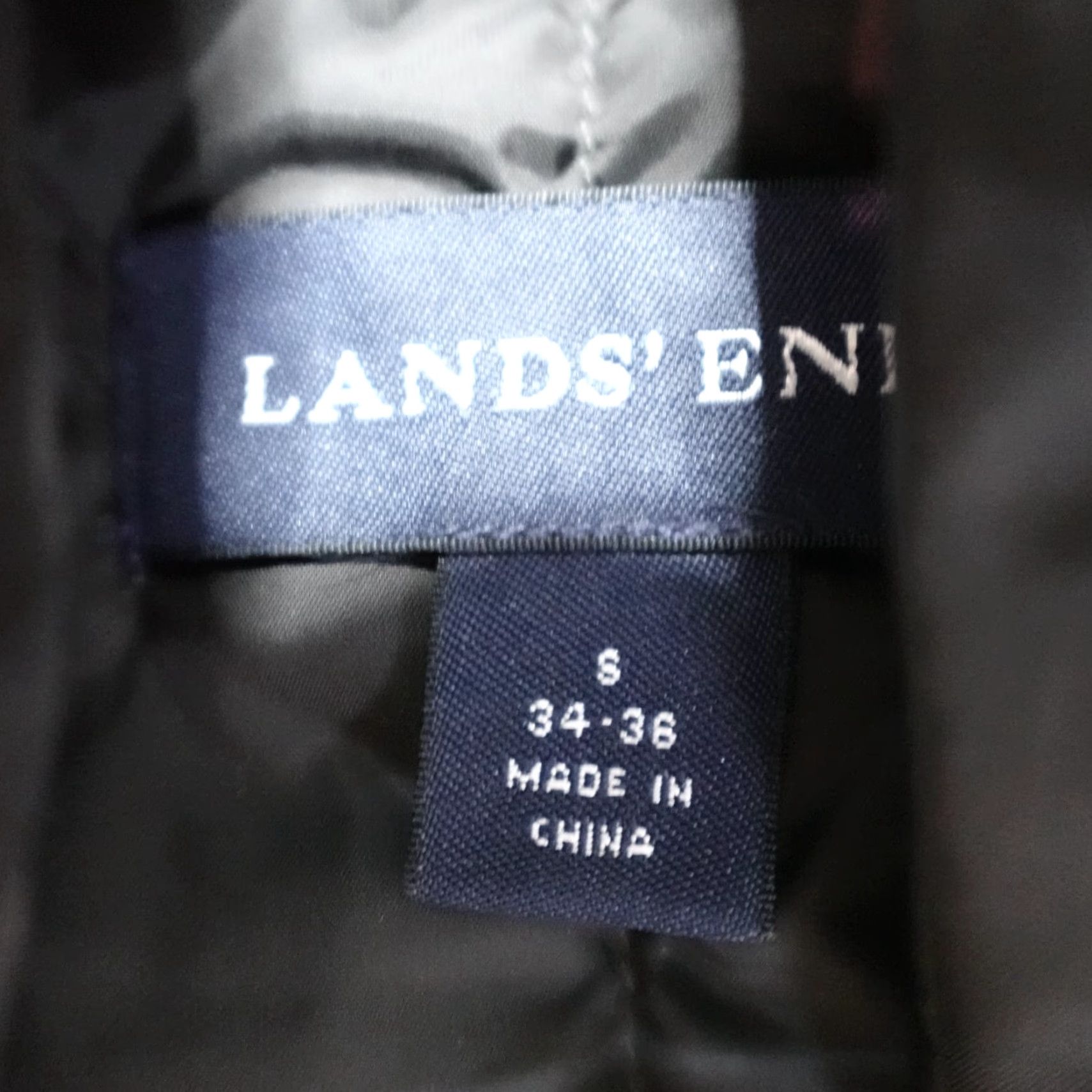 Lands' End Lands End Vest Black Small Down Filled Zip Snap Front Puffer Men Size S Cozy Parka Style Size US S / EU 44-46 / 1 - 2 Thumbnail