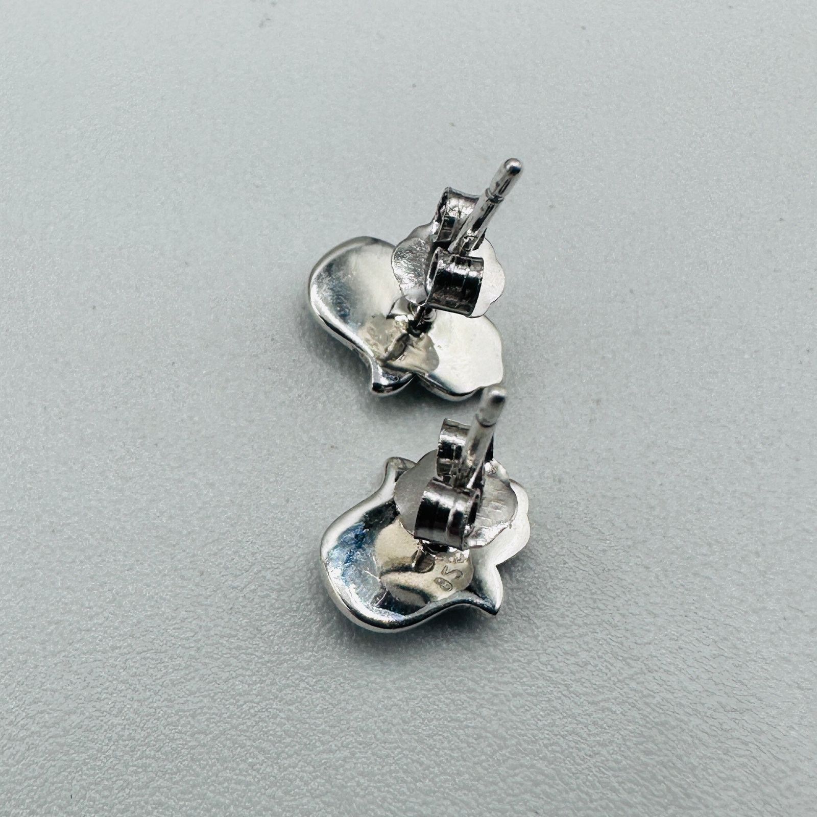 The Unbranded Brand Hamsa Lab Opal Sterling Silver Stud Earrings Size ONE SIZE - 5 Thumbnail