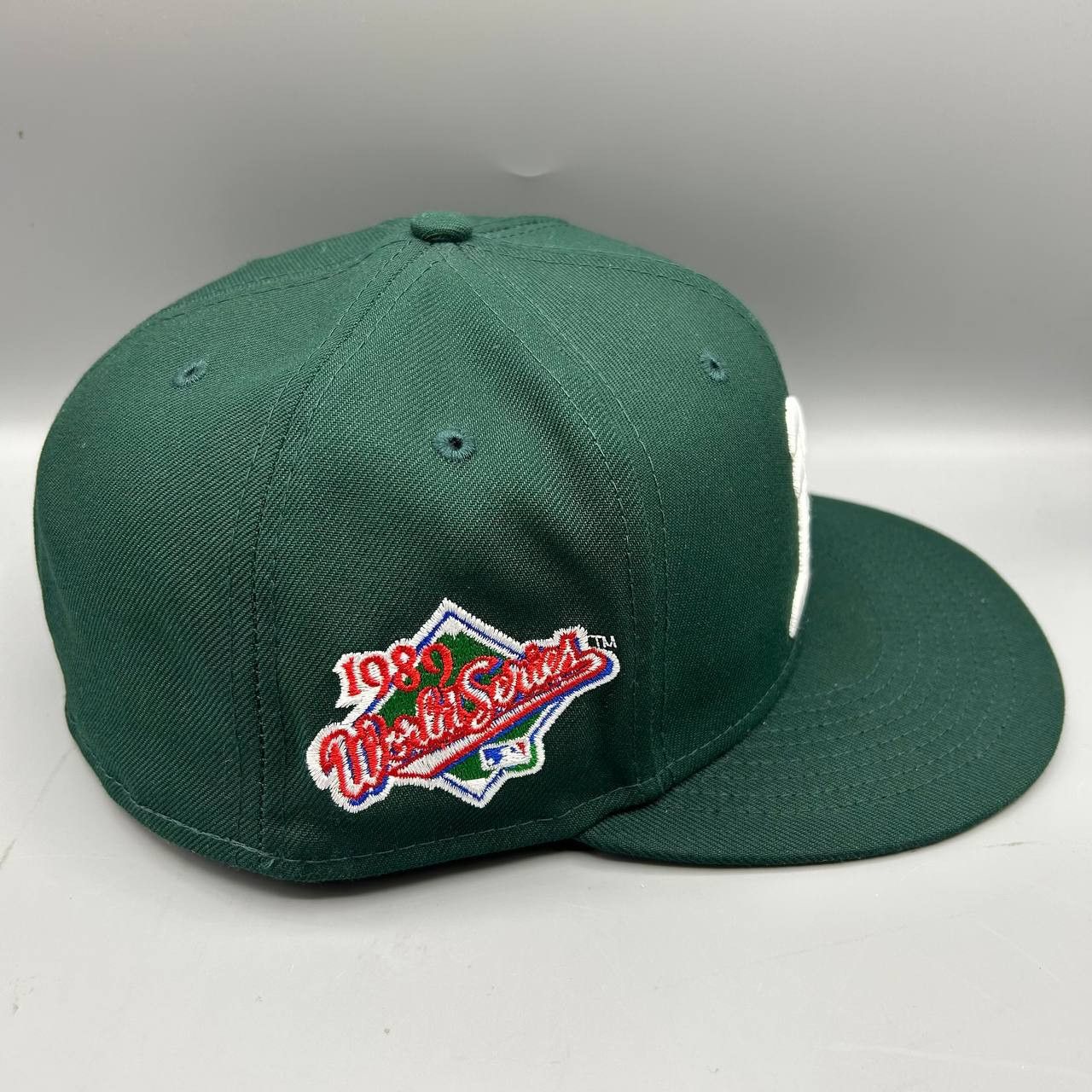 New Era Oakland Athletics Hat Men 7 3/4 World Series MLB Fitted Cap Size ONE SIZE - 4 Thumbnail