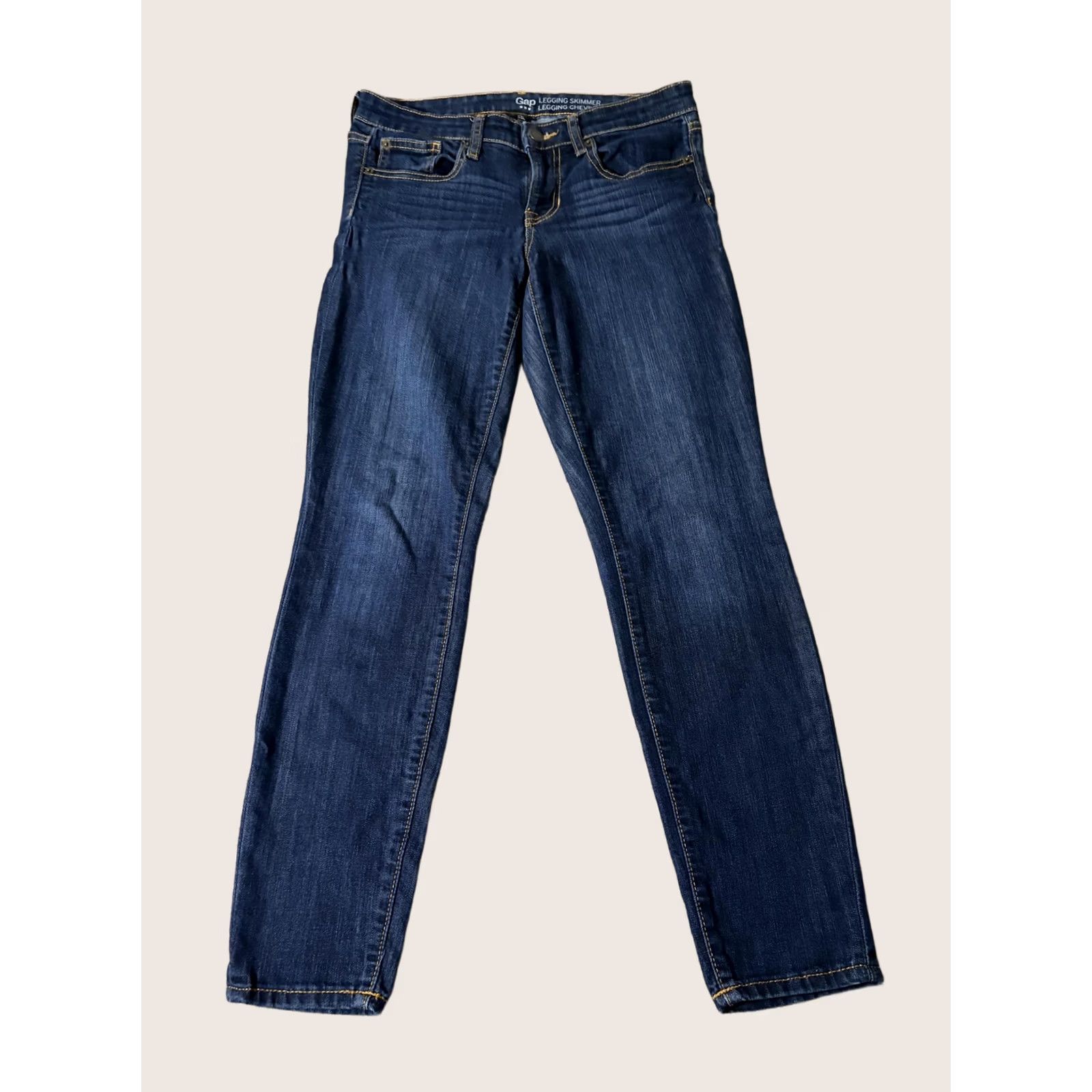Gap Gap Legging Skimmer Jeans Womens 2/26R Blue Jegging Stretch Ankle Crop Denim Vintage No Size 26" / US 2 / IT 38 - 1 Thumbnail