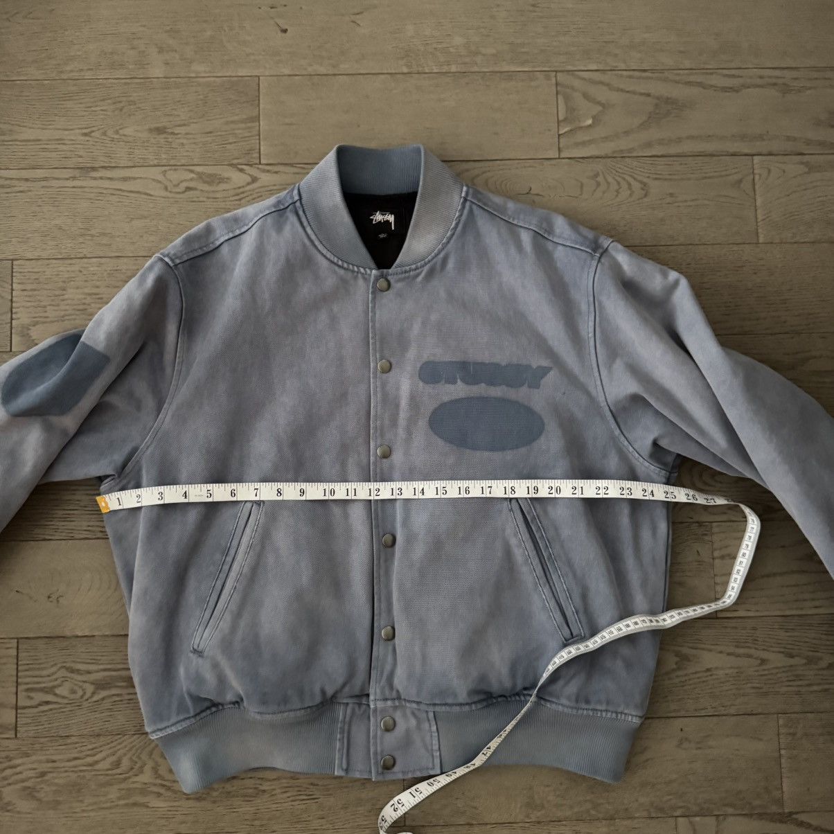 Stussy Stussy Ghost Logo Canvas Varsity Jacket Size US L / EU 52-54 / 3 - 4 Thumbnail
