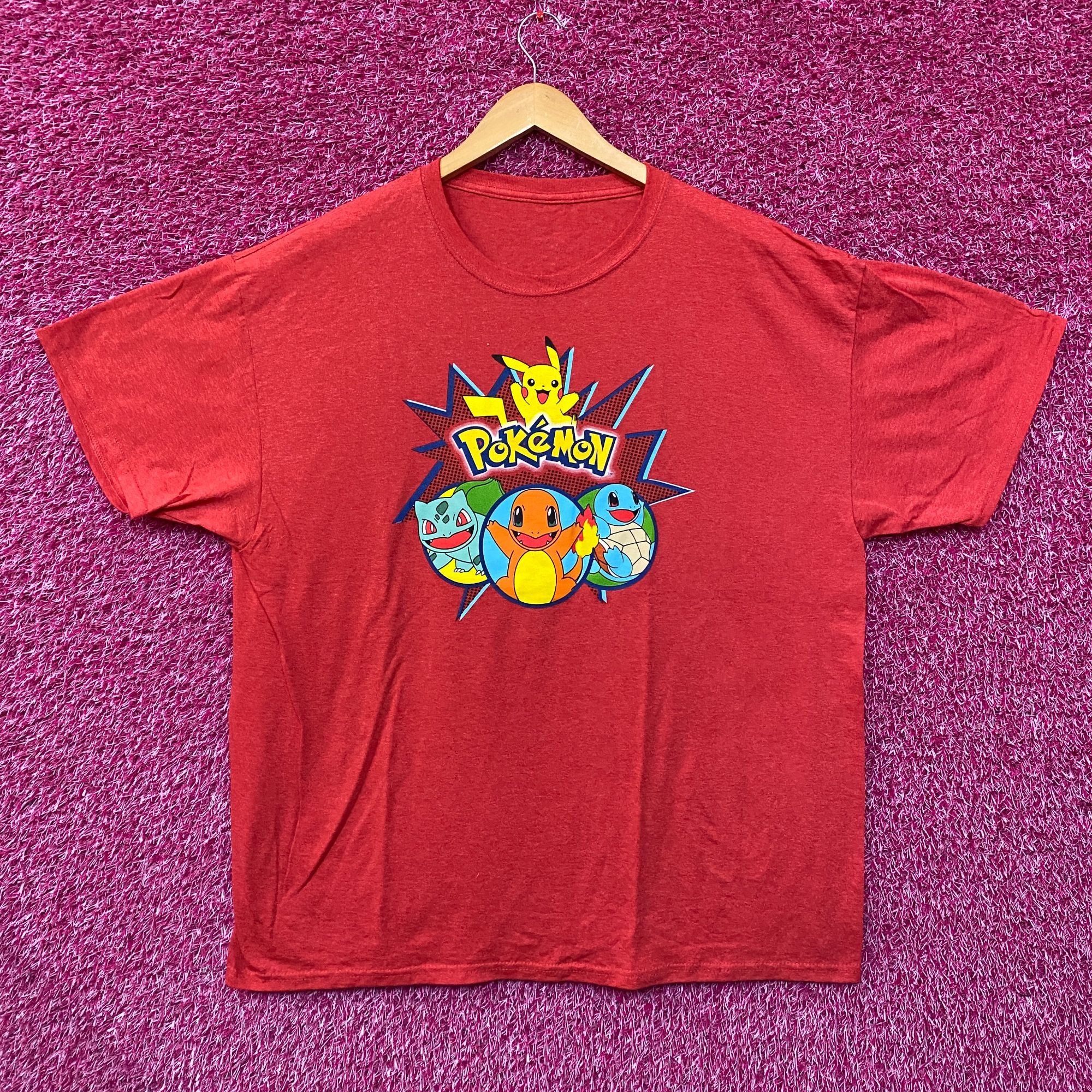 Pokemon Pokémon Starter Pokemon anime Tshirt size Extra Large Size US XL / EU 56 / 4 - 1 Thumbnail